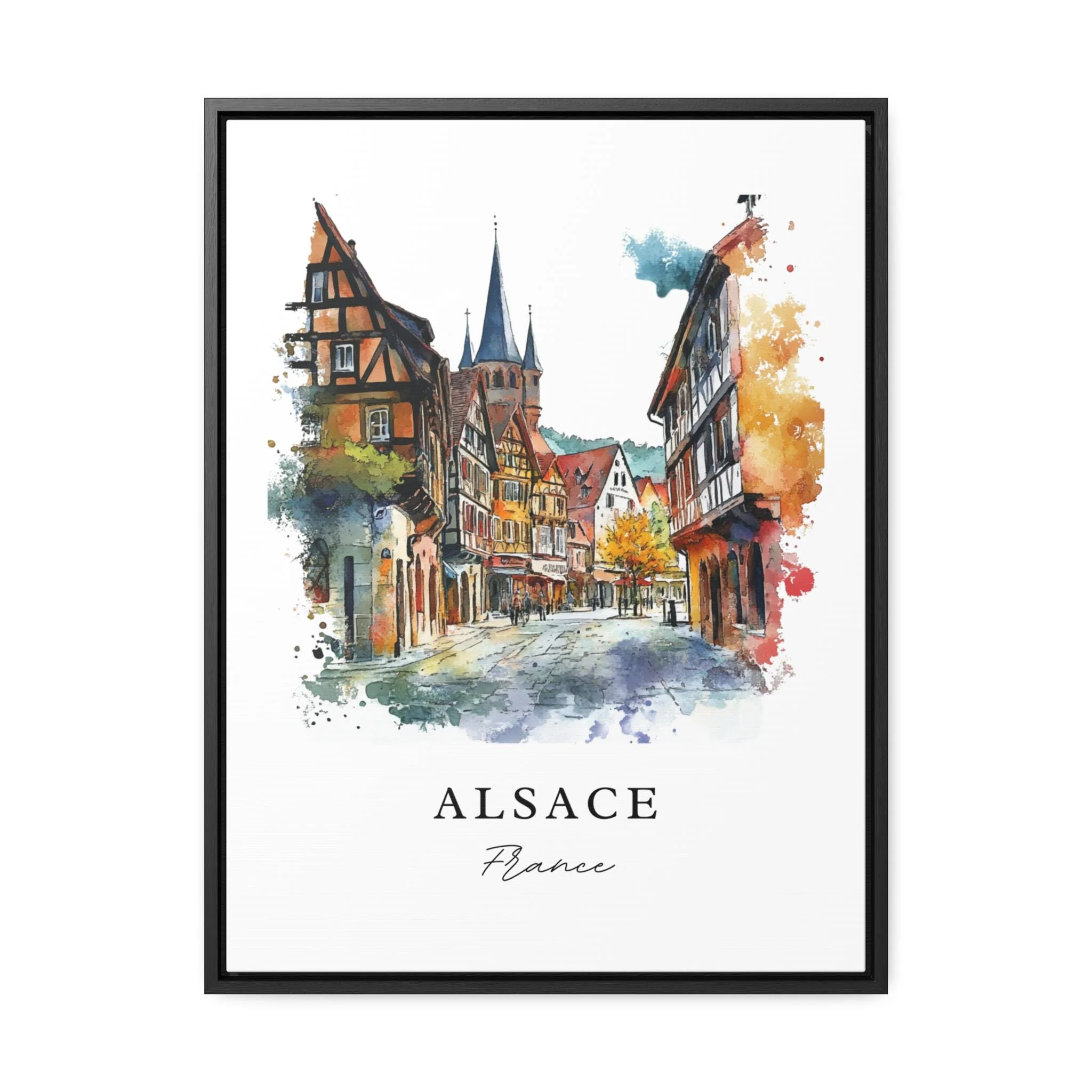 Alsace, France – Watercolor Art Print - Image 5