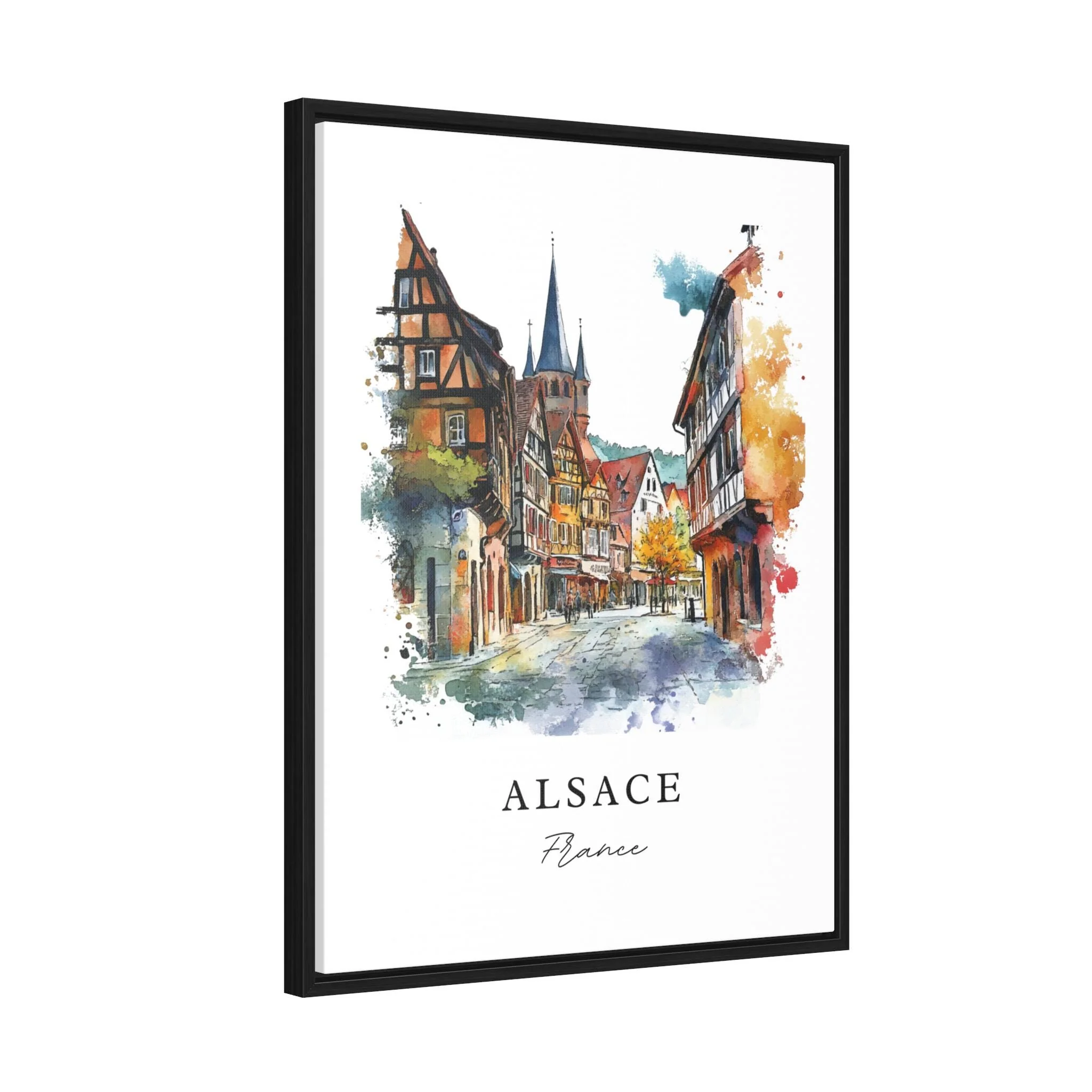 Alsace, France – Watercolor Art Print - Image 6