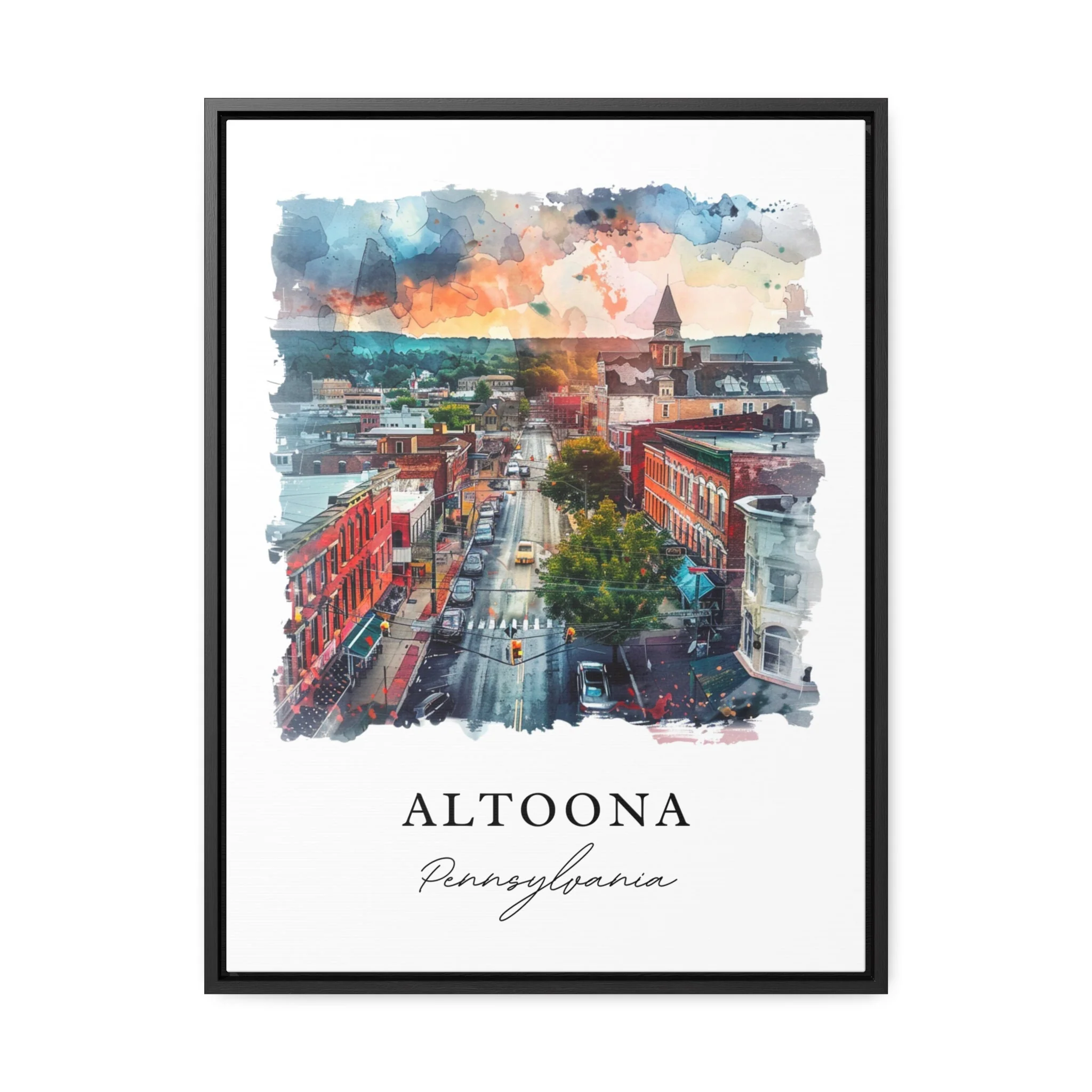 Altoona, Pennsylvania – Watercolor Art Print - Image 5
