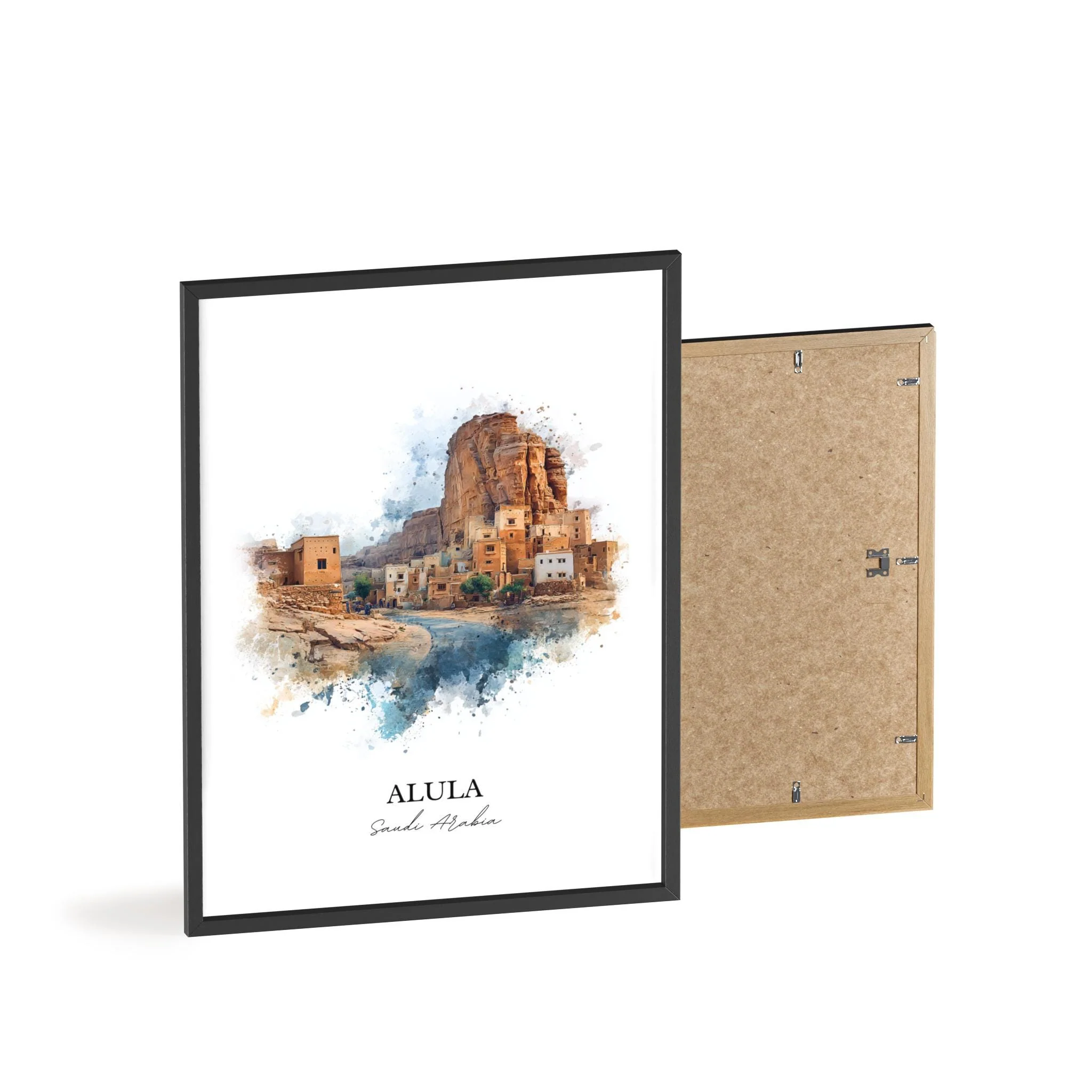 Alula, Saudi Arabia – Watercolor Art Print - Image 11