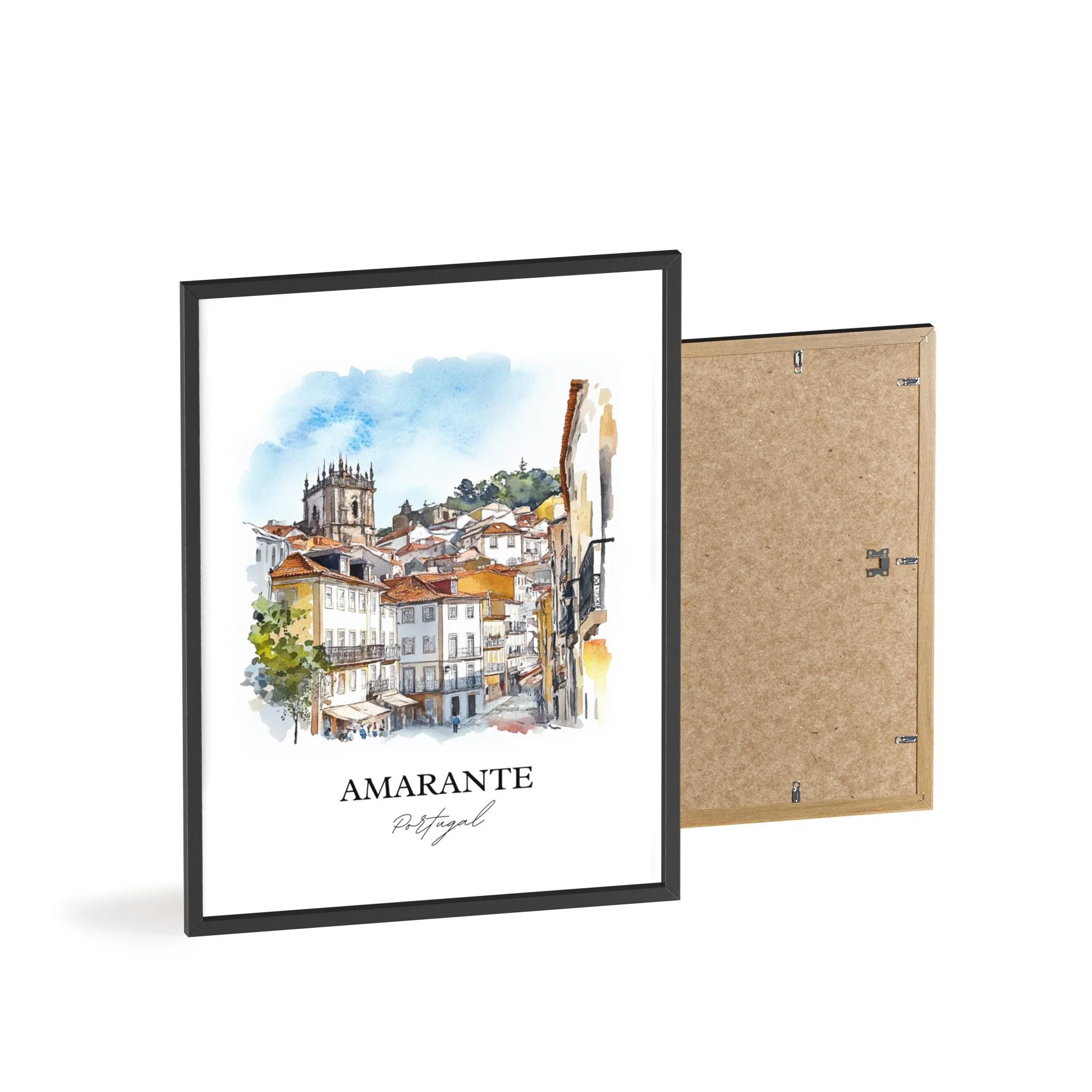 Amarante, Portugal – Watercolor Art Print - Image 8