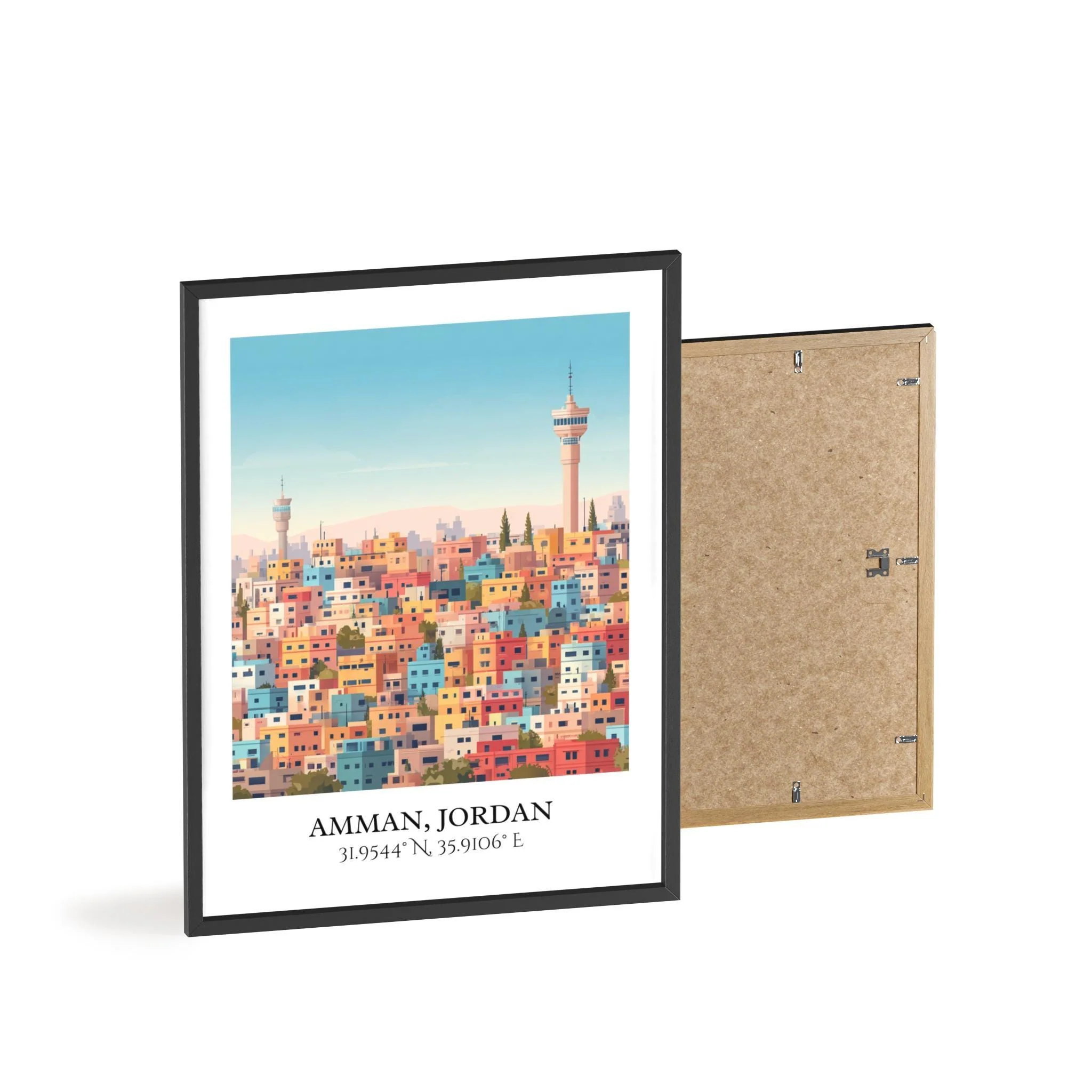 Amman, Jordan – Watercolor Art Print - Image 8