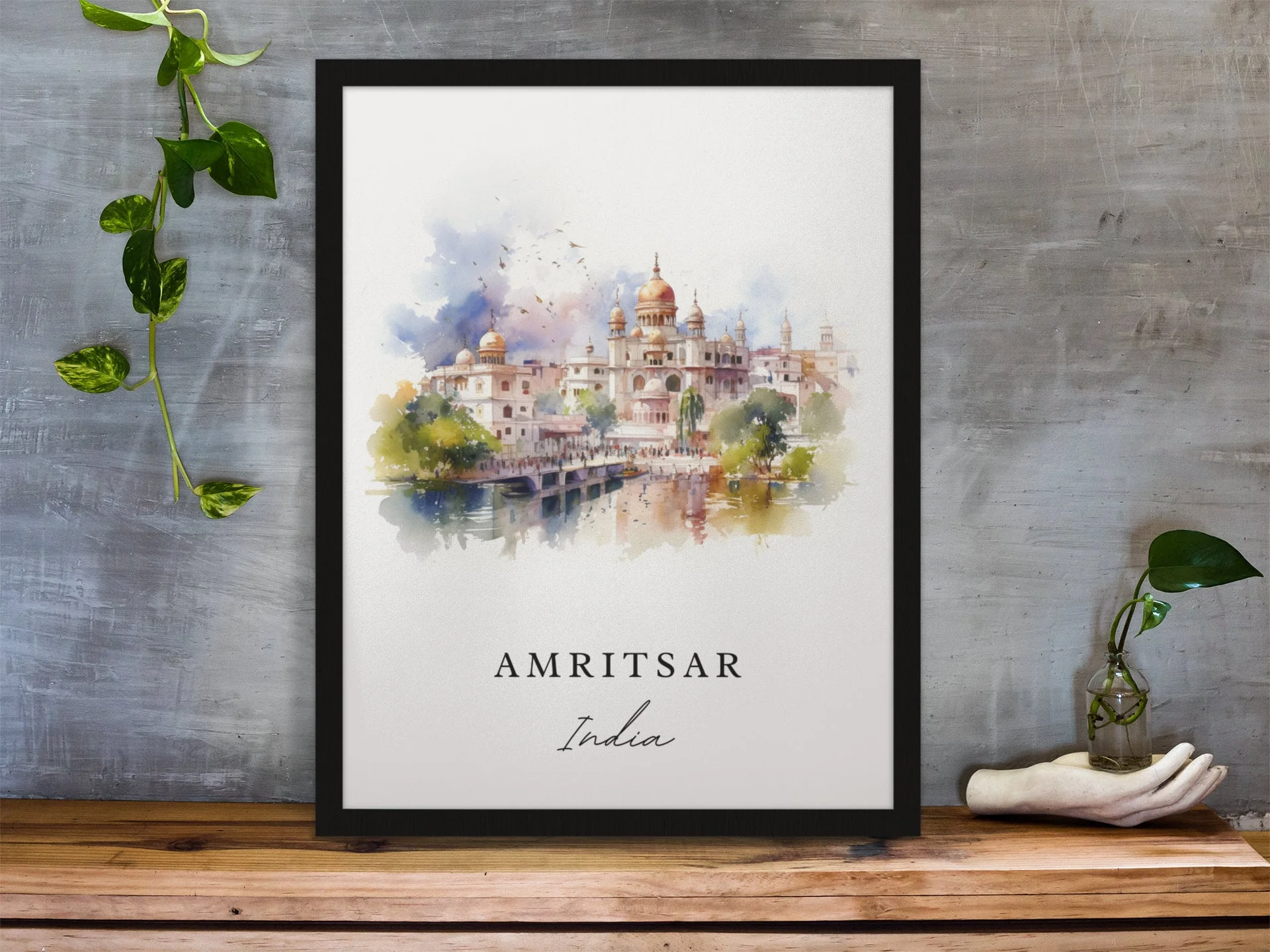 Amritsar, India – Watercolor Art Print - Image 2