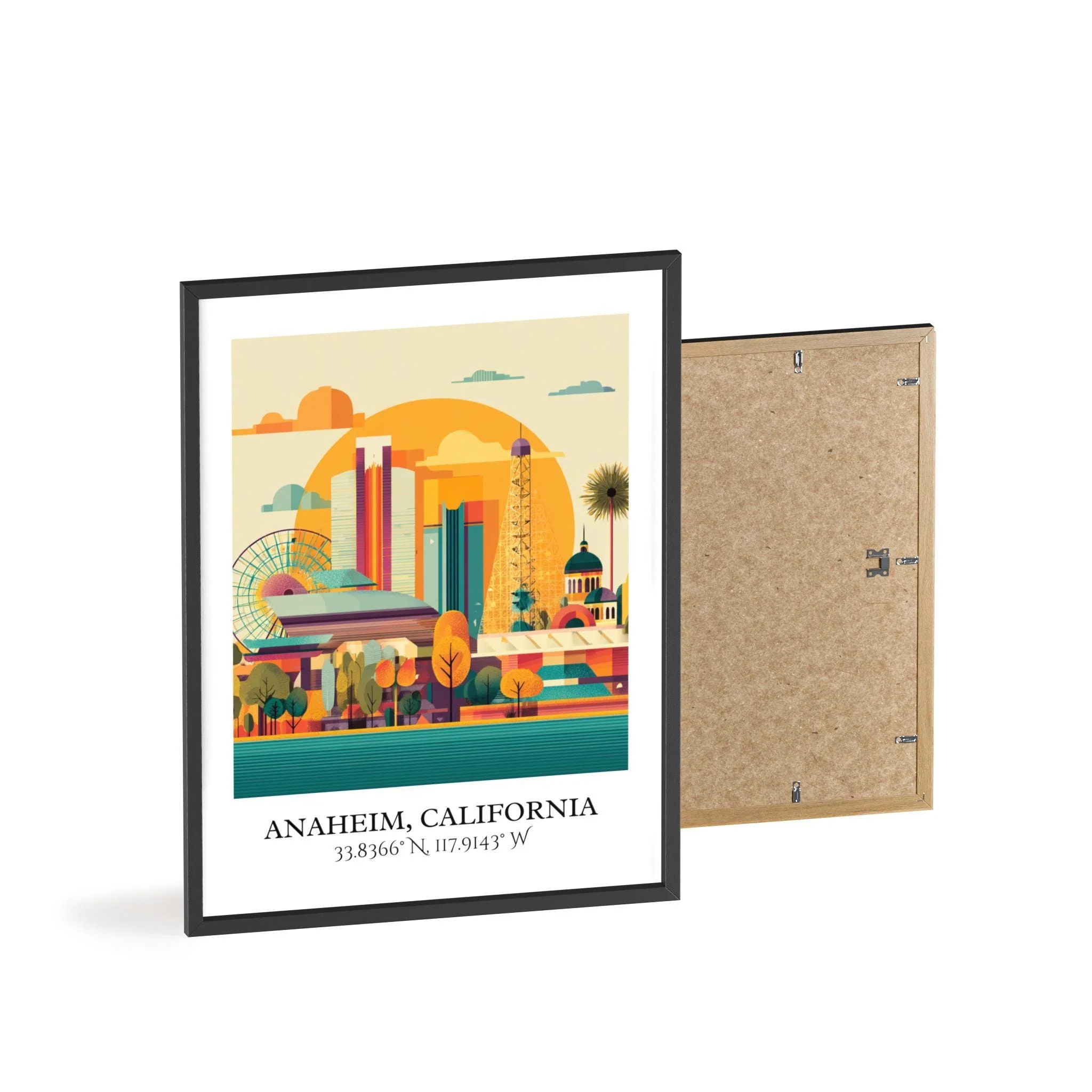 Anaheim, USA – Watercolor Art Print - Image 8