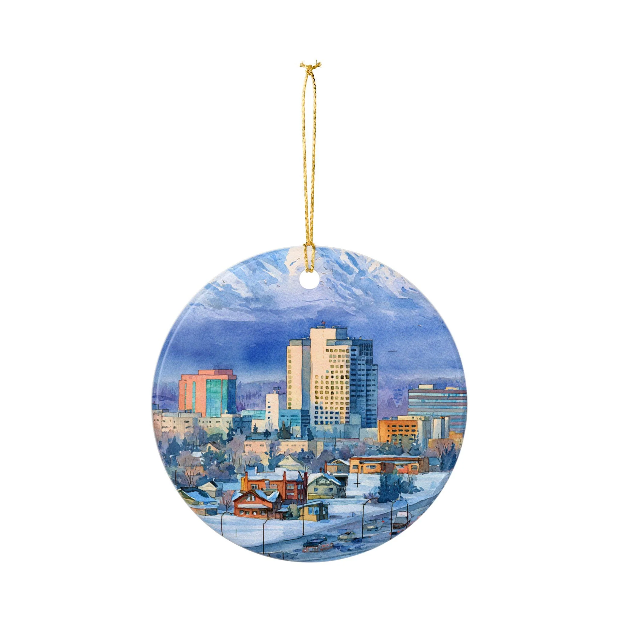Anchorage AK Ornament: Unique Anchorage Souvenir, Anchorage Xmas Decor, and Authentic Anchorage Alaska Gift - Image 2