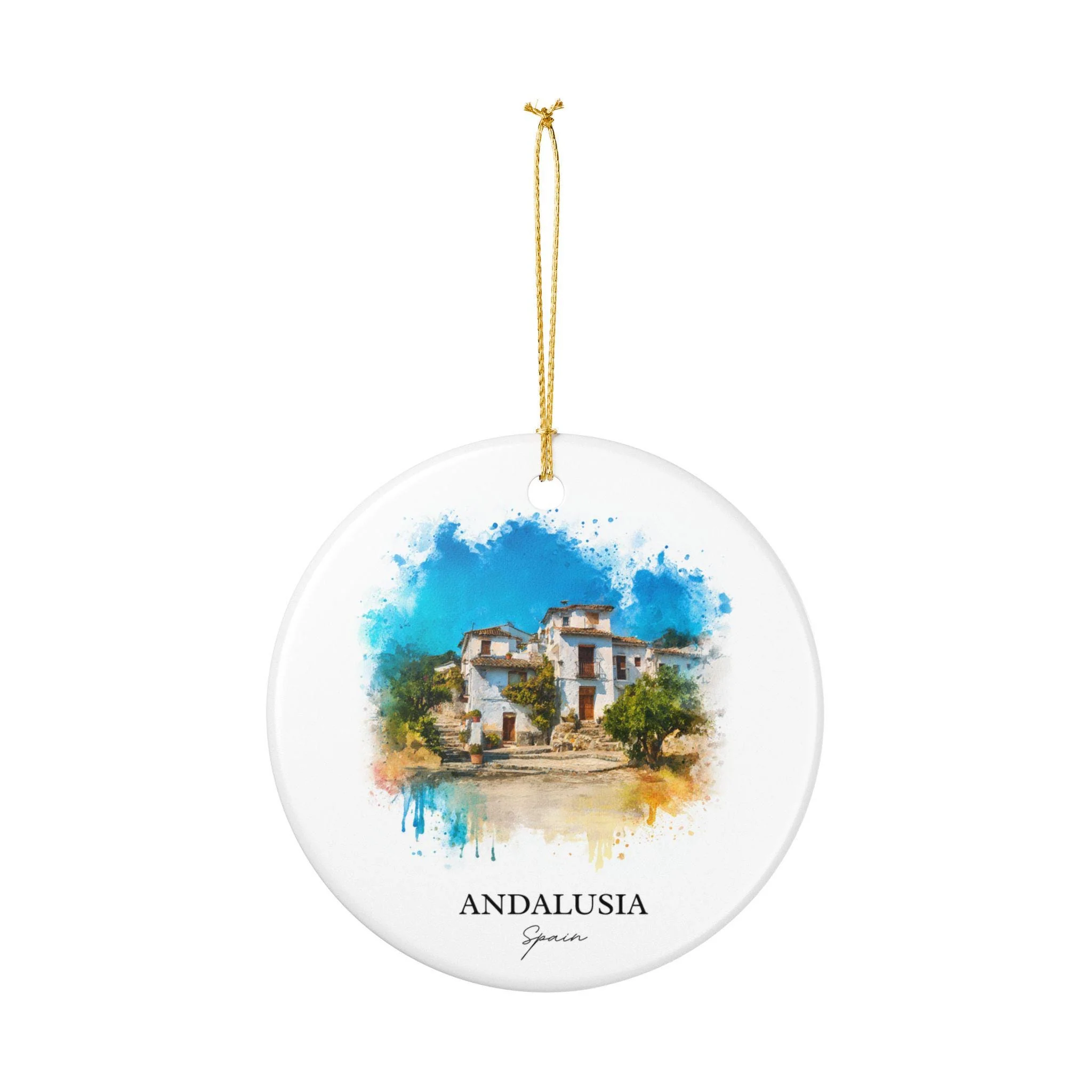 Andalusia Spain Ornament: Unique Andalusia Souvenir, Andalusia Xmas Decor, and Authentic Andalusia Spain Gift - Image 2