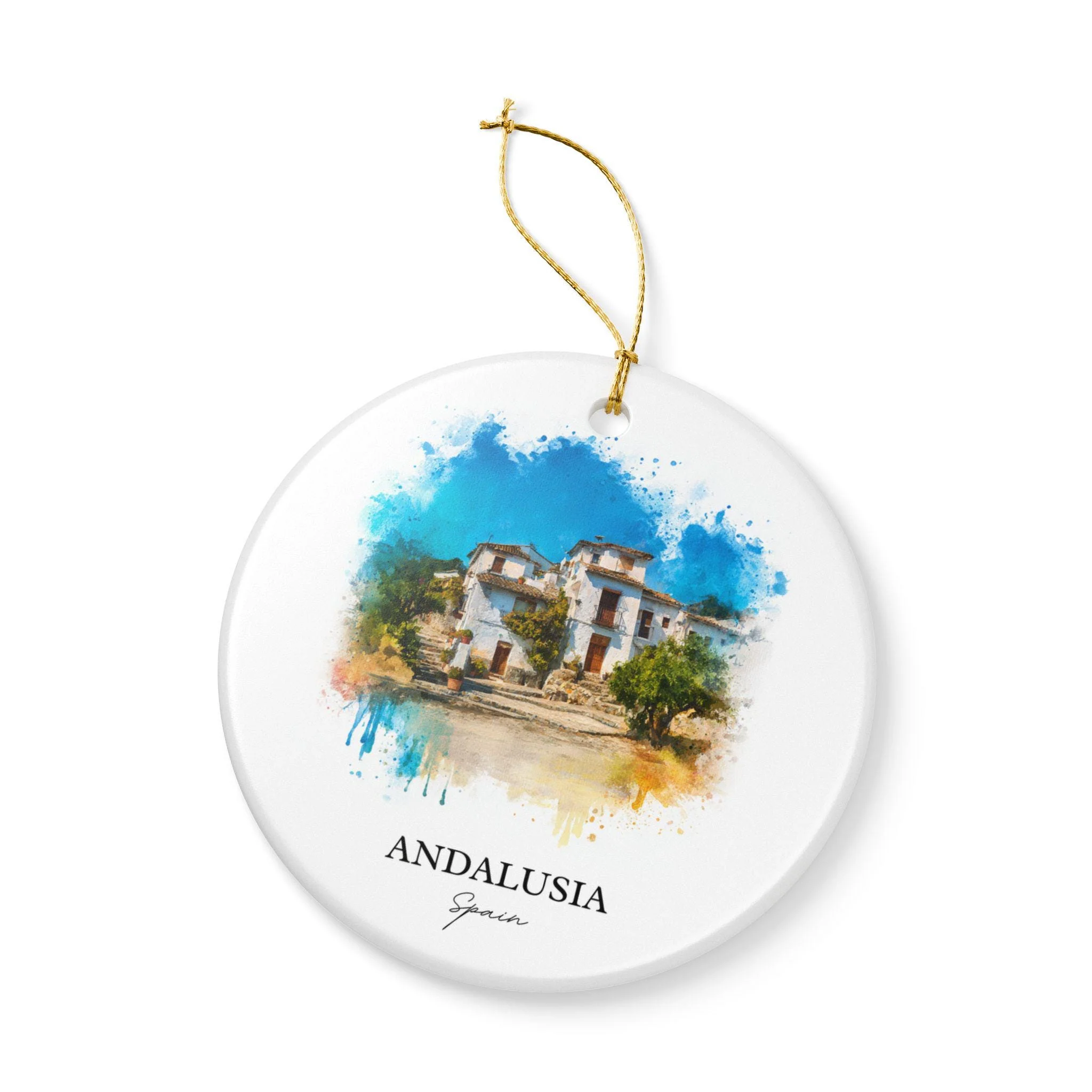 Andalusia Spain Ornament: Unique Andalusia Souvenir, Andalusia Xmas Decor, and Authentic Andalusia Spain Gift - Image 3