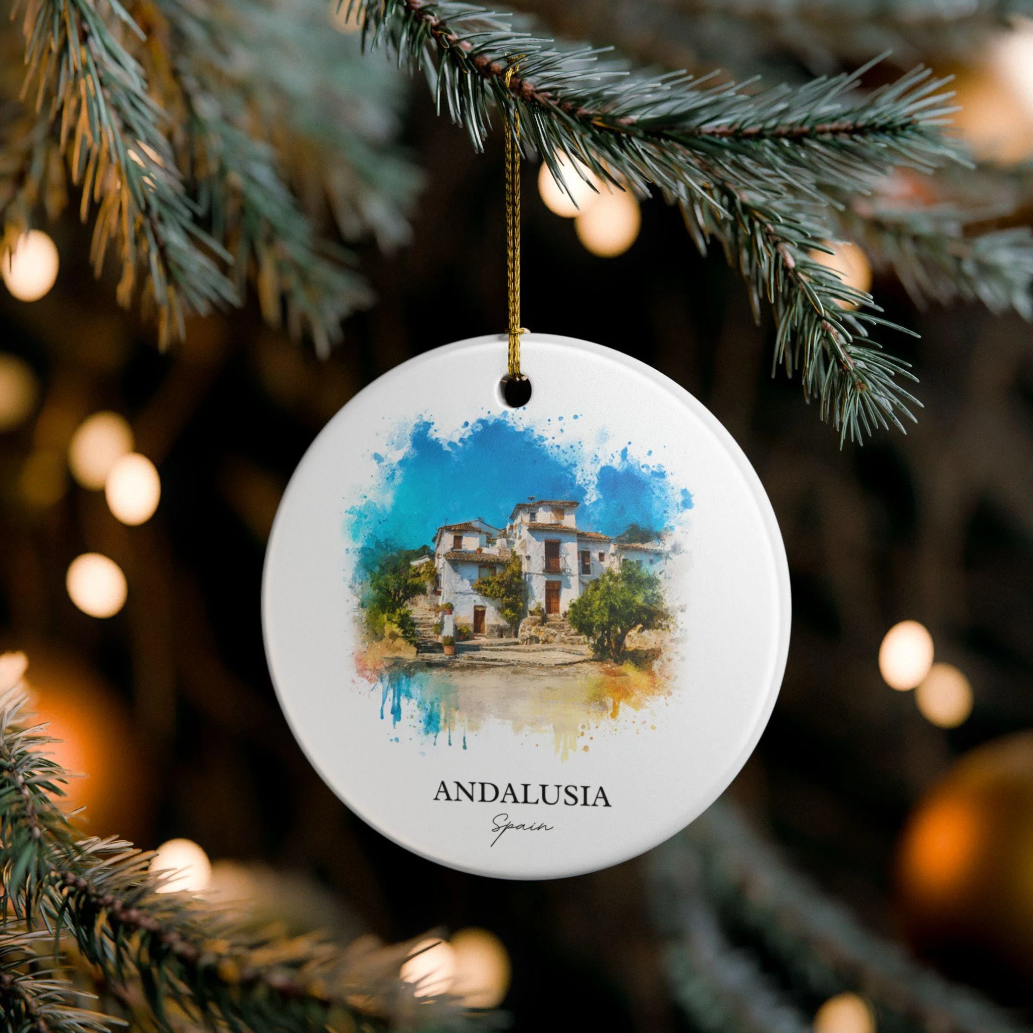 Andalusia Spain Ornament: Unique Andalusia Souvenir, Andalusia Xmas Decor, and Authentic Andalusia Spain Gift - Image 4