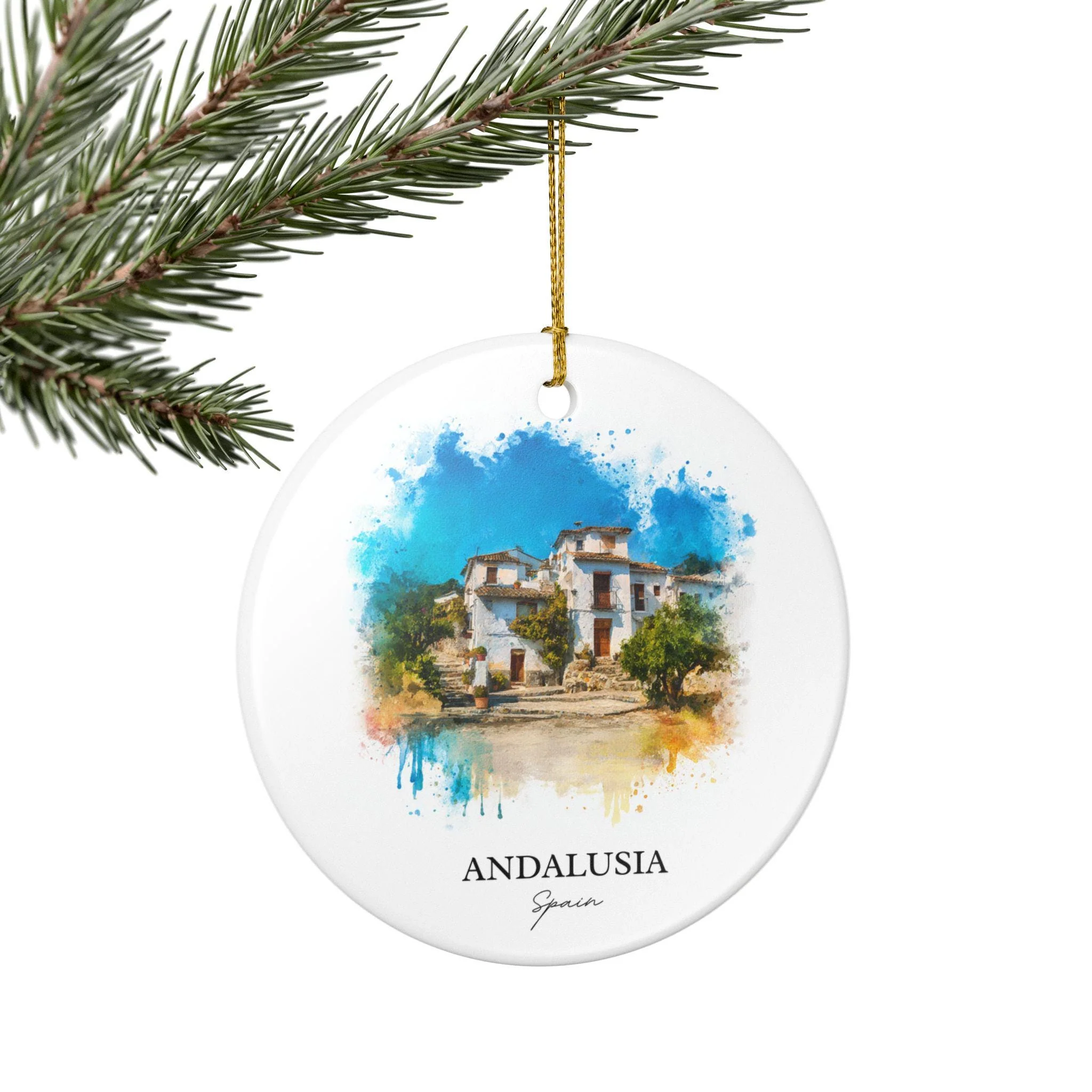 Andalusia Spain Ornament: Unique Andalusia Souvenir, Andalusia Xmas Decor, and Authentic Andalusia Spain Gift - Image 5