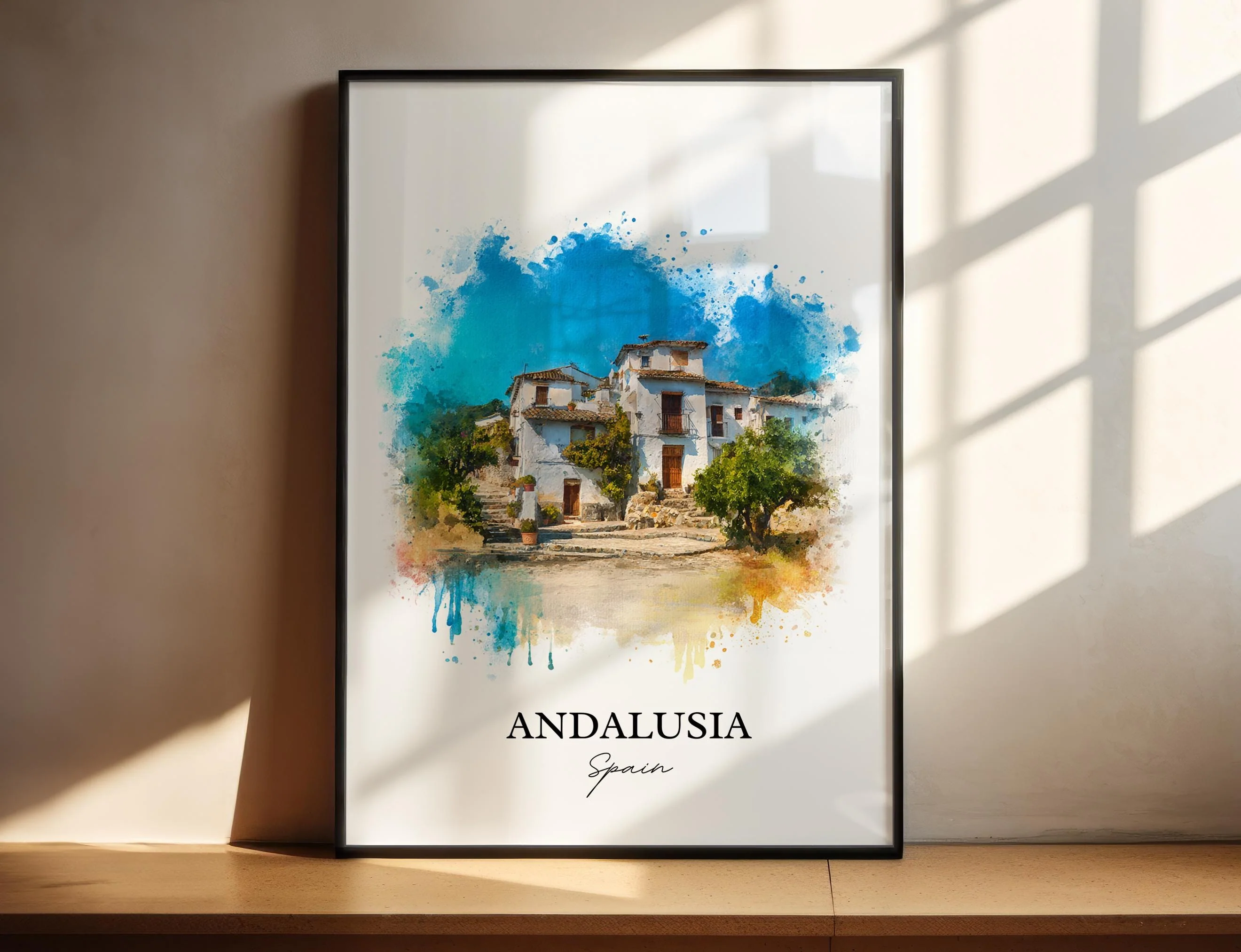 Andalusia, Spain – Watercolor Art Print