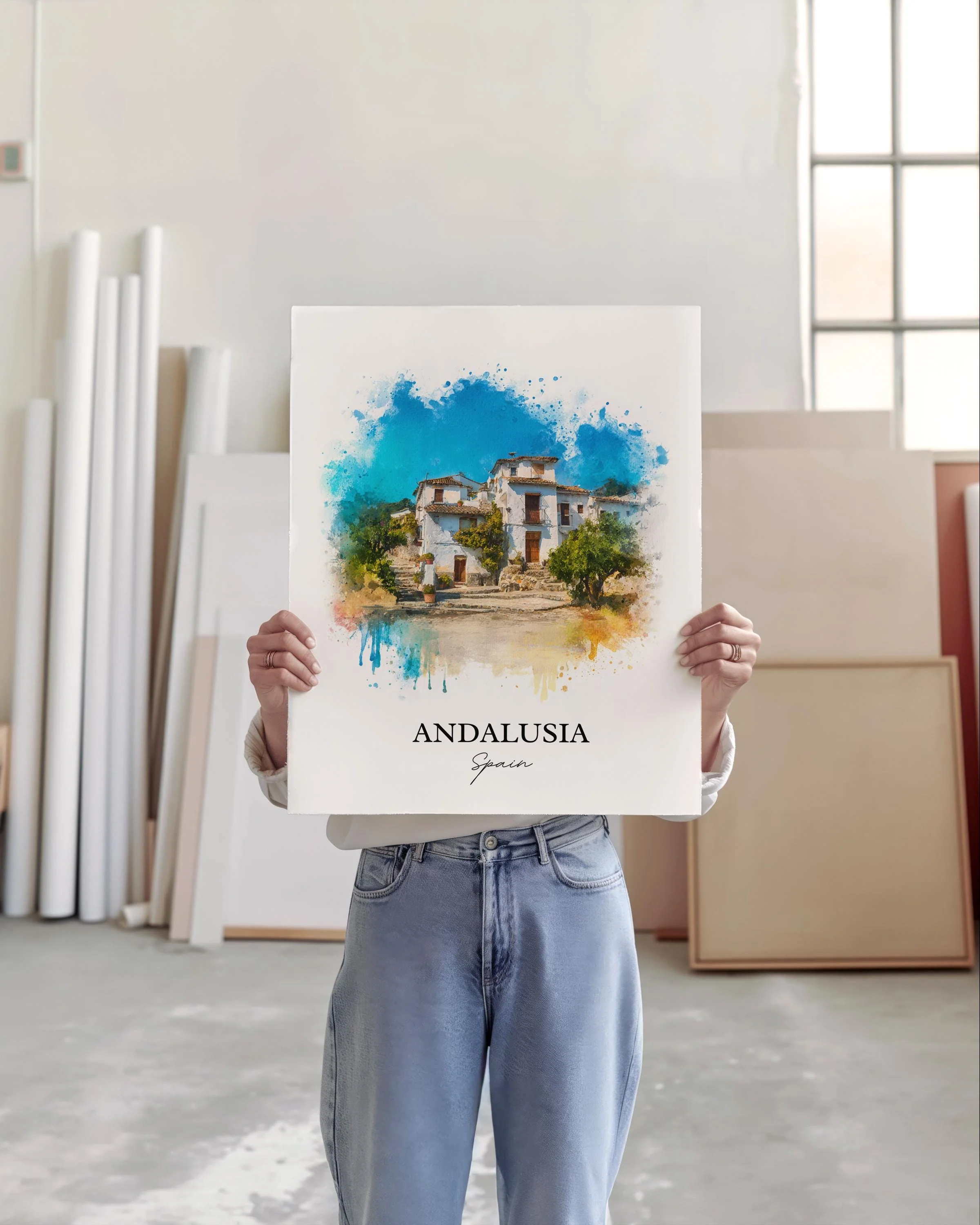 Andalusia, Spain – Watercolor Art Print - Image 3