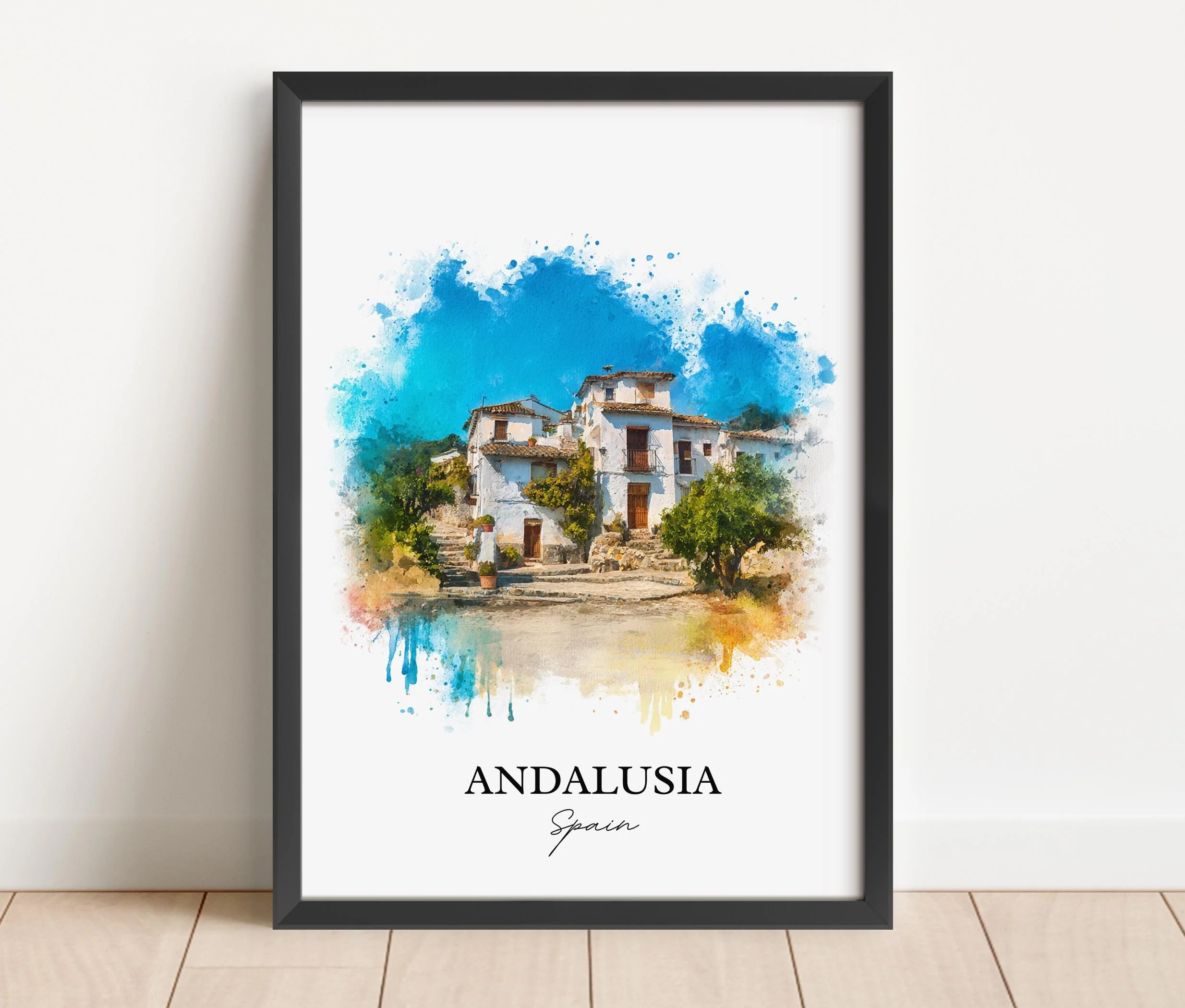 Andalusia, Spain – Watercolor Art Print - Image 6