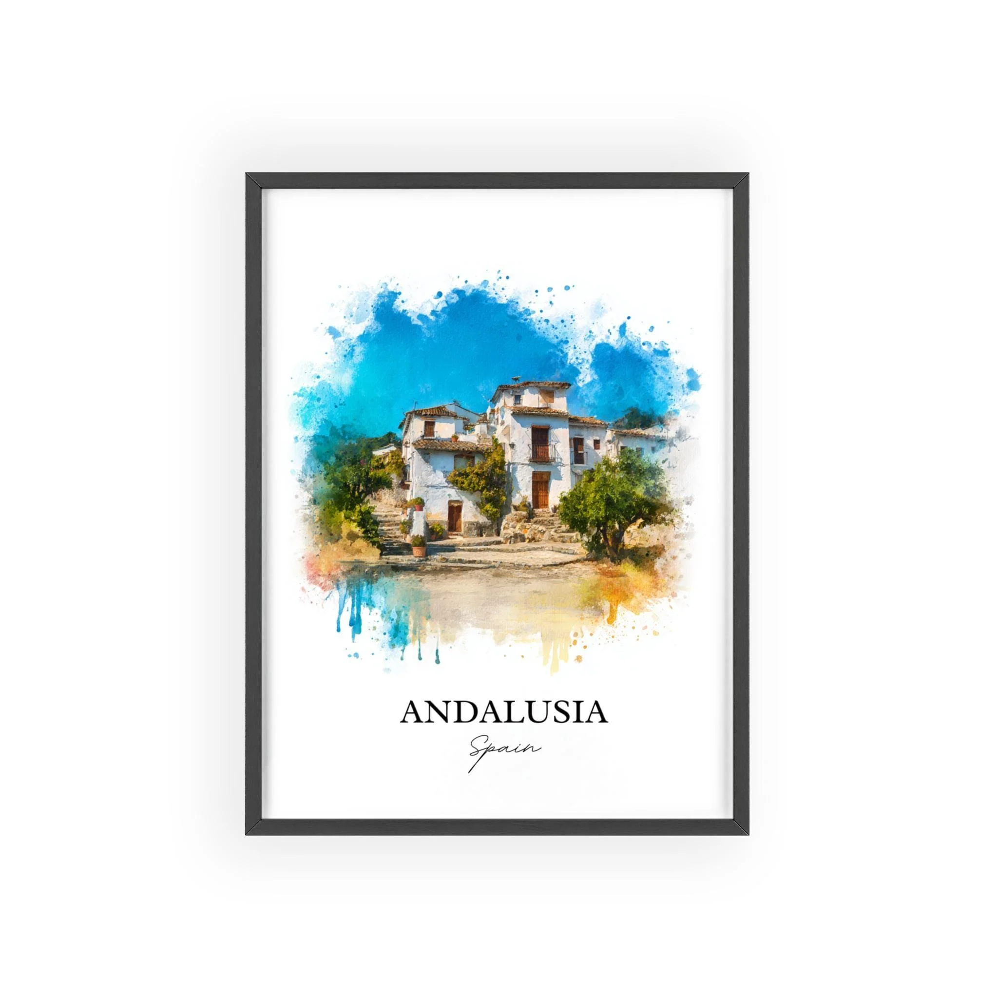 Andalusia, Spain – Watercolor Art Print - Image 7