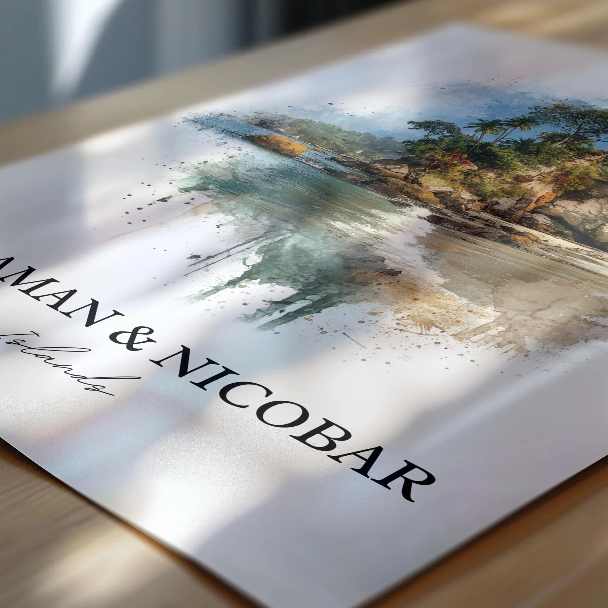 Andaman and Nicobar Islands, India – Watercolor Art Print - Image 2