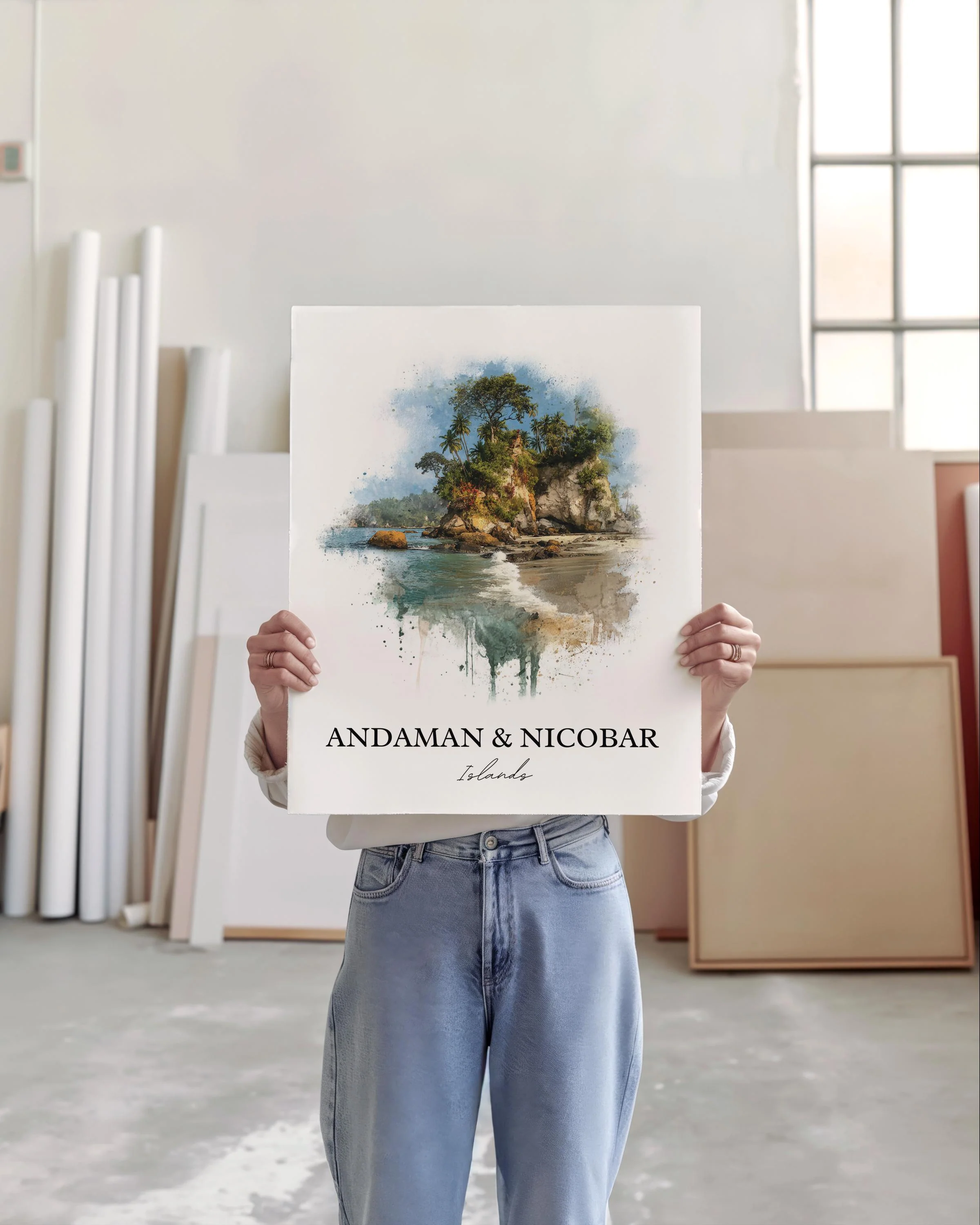 Andaman and Nicobar Islands, India – Watercolor Art Print - Image 5