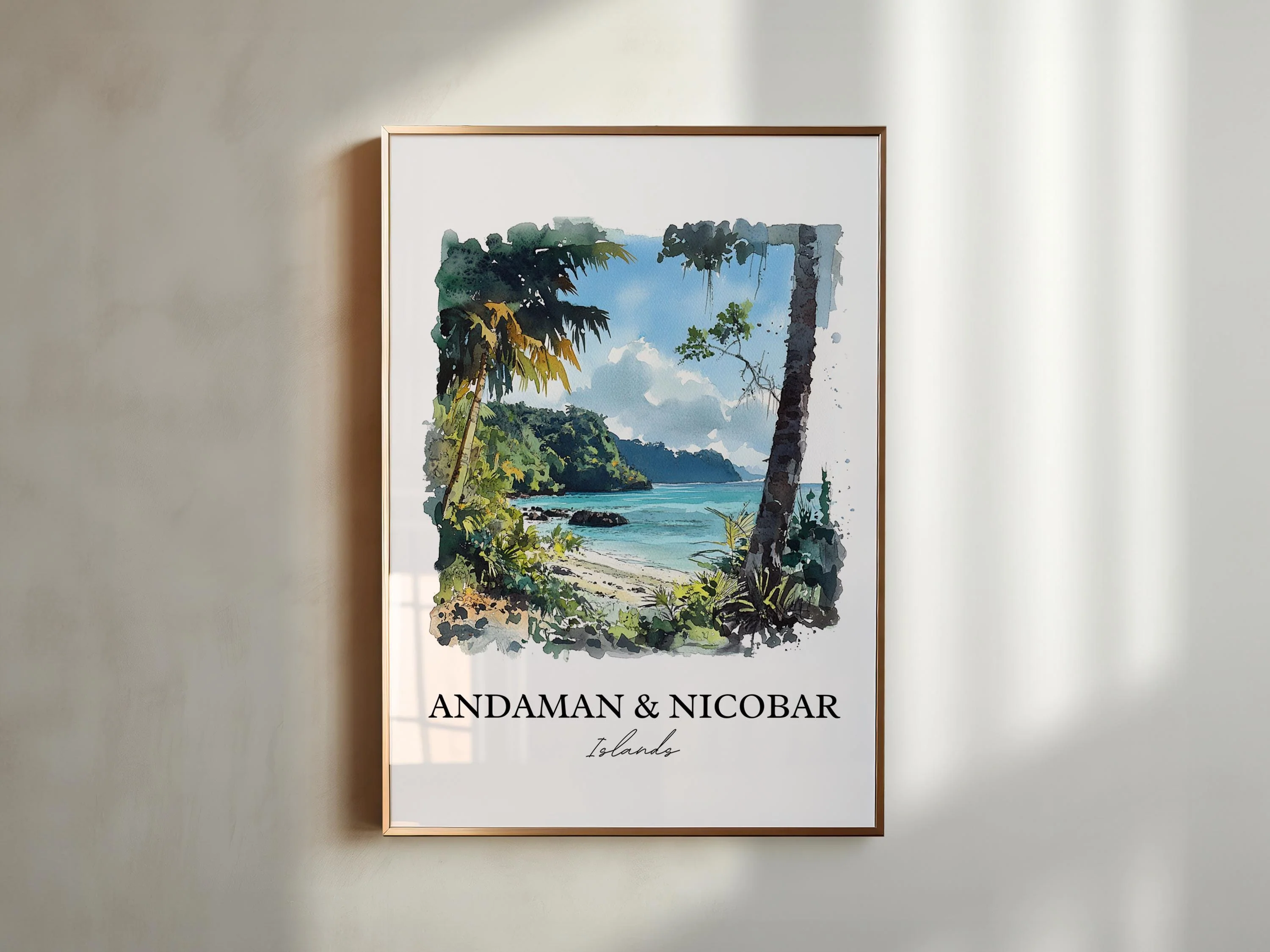 Andaman and Nicobar, India – Watercolor Art Print - Image 6