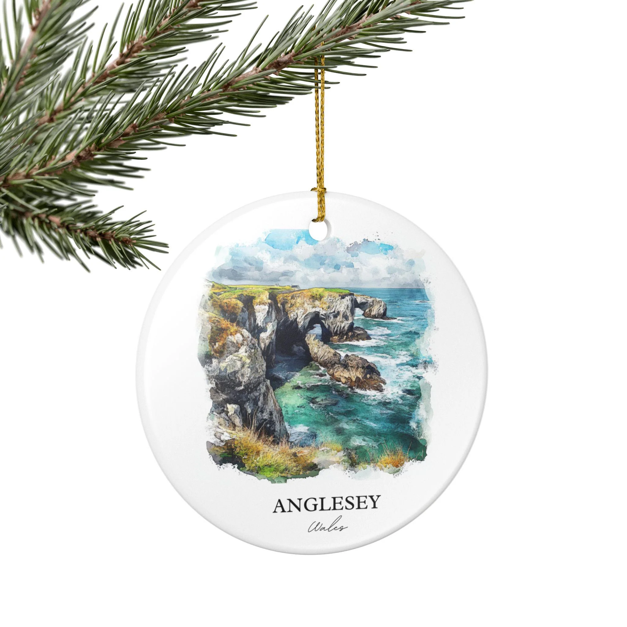 Anglesey Wales Ornament: Unique Anglesey Souvenir, Anglesey Xmas Decor, and Authentic Anglesey Wales Gift - Image 4