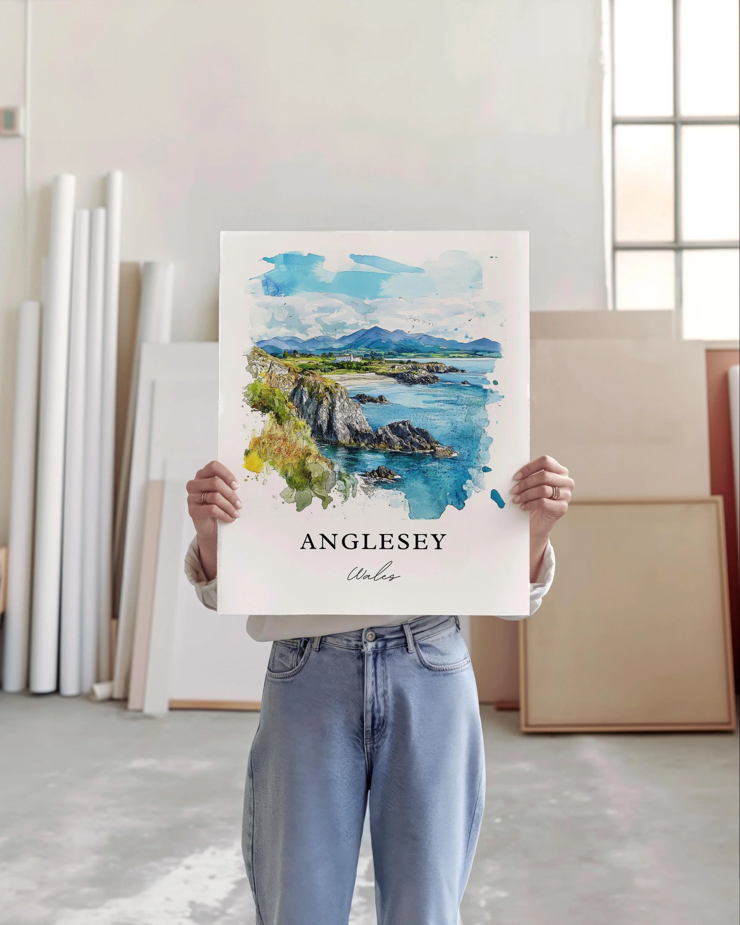 Isle of Anglesey, UK – Watercolor Art Print - Image 4