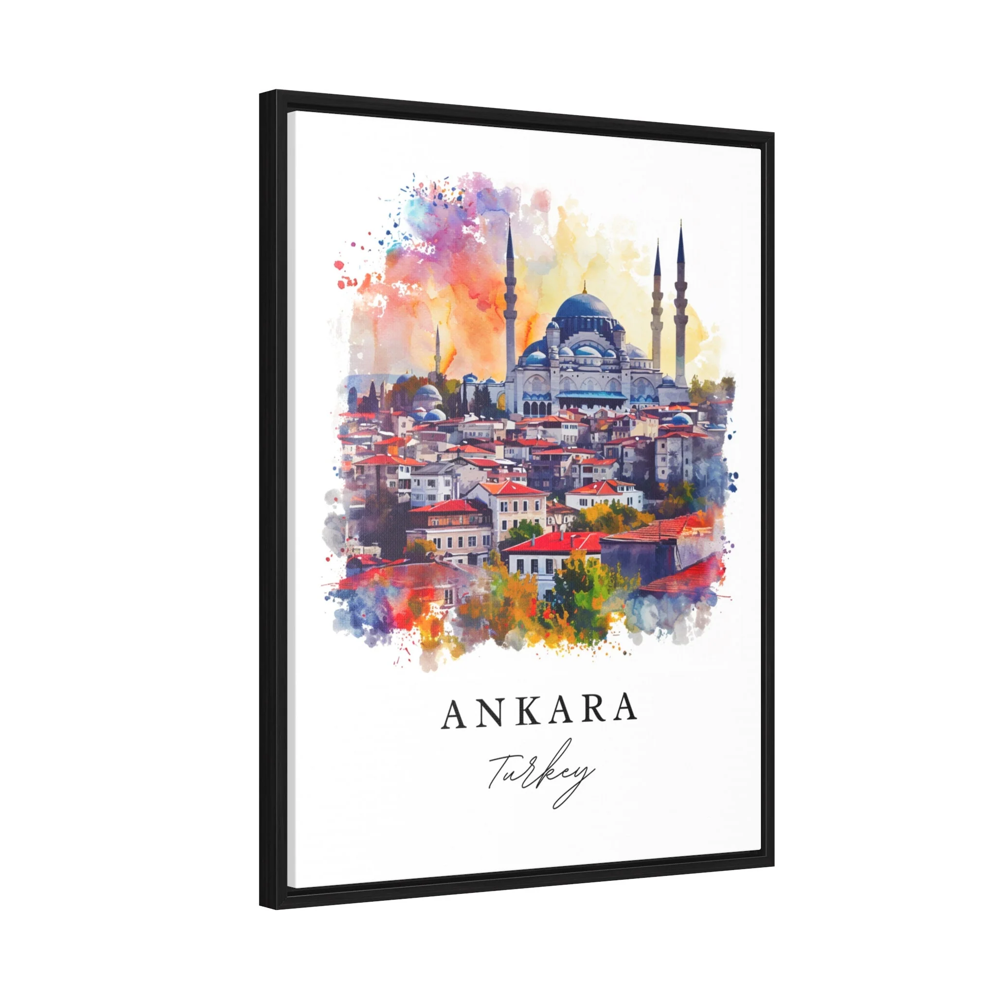 Ankara, Turkey – Watercolor Art Print - Image 7