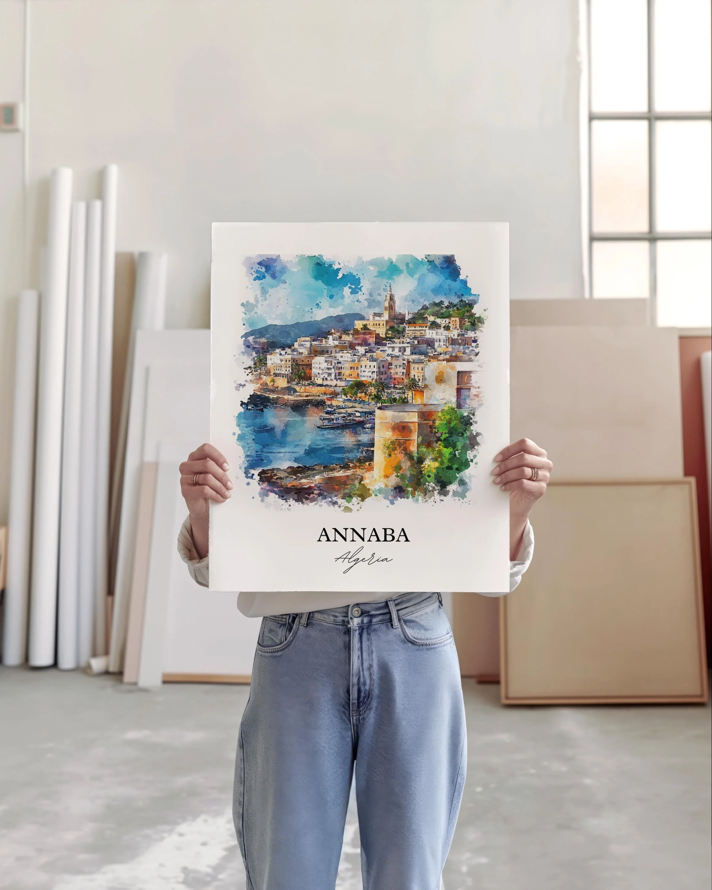 Annaba, Algeria – Watercolor Art Print - Image 5