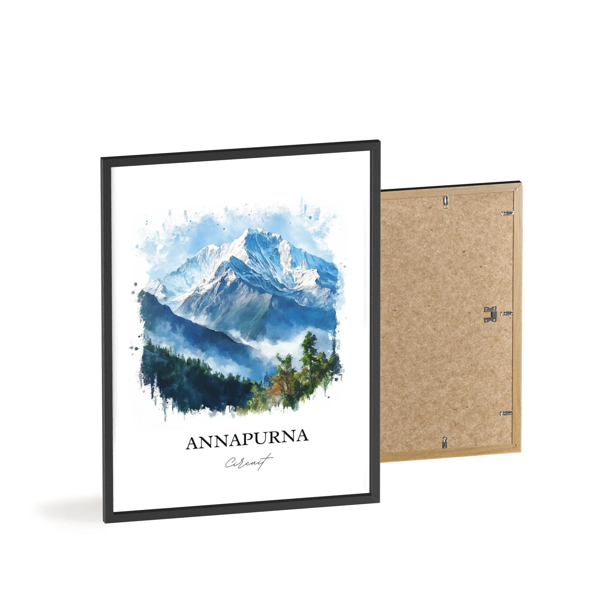 Annapurna Circuit, Nepal – Watercolor Art Print - Image 8
