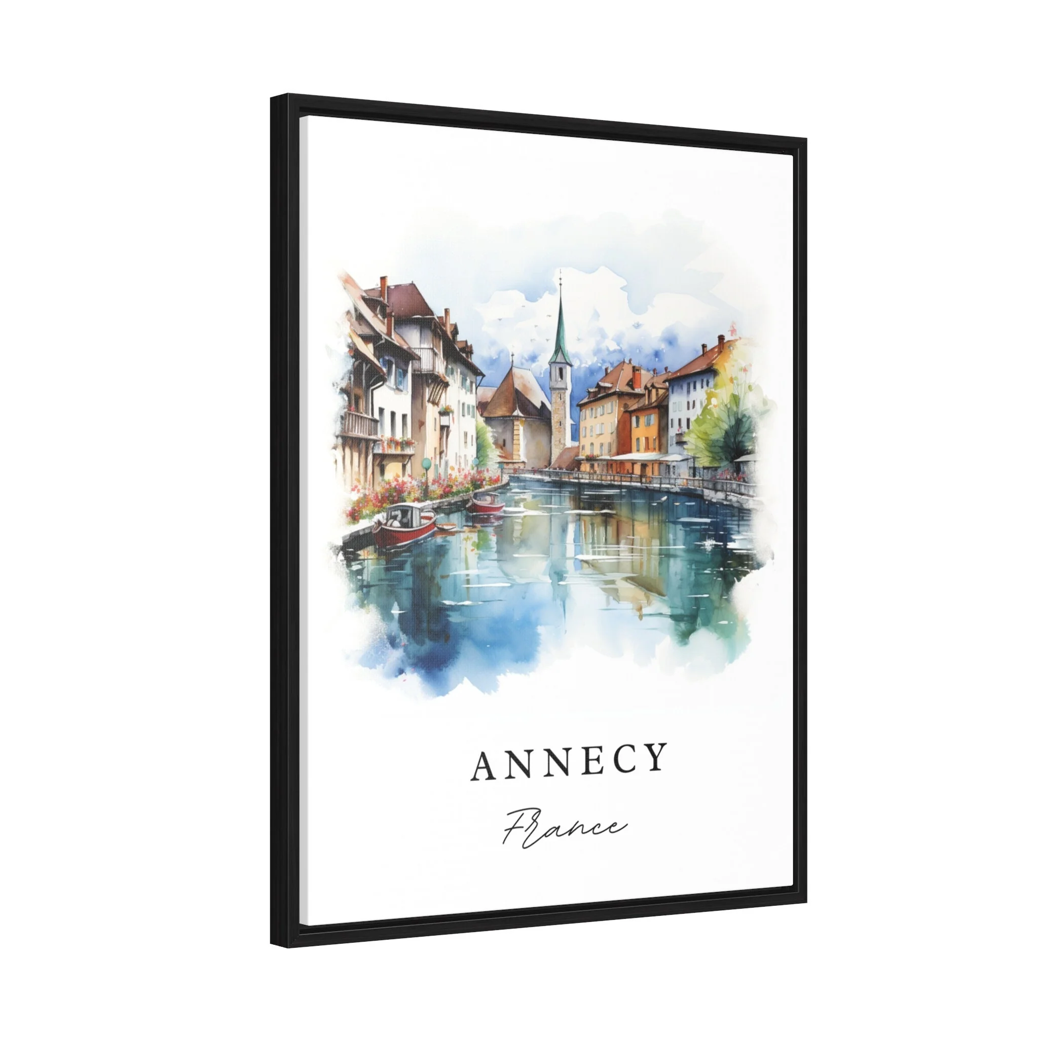 Annecy, France – Watercolor Art Print - Image 7
