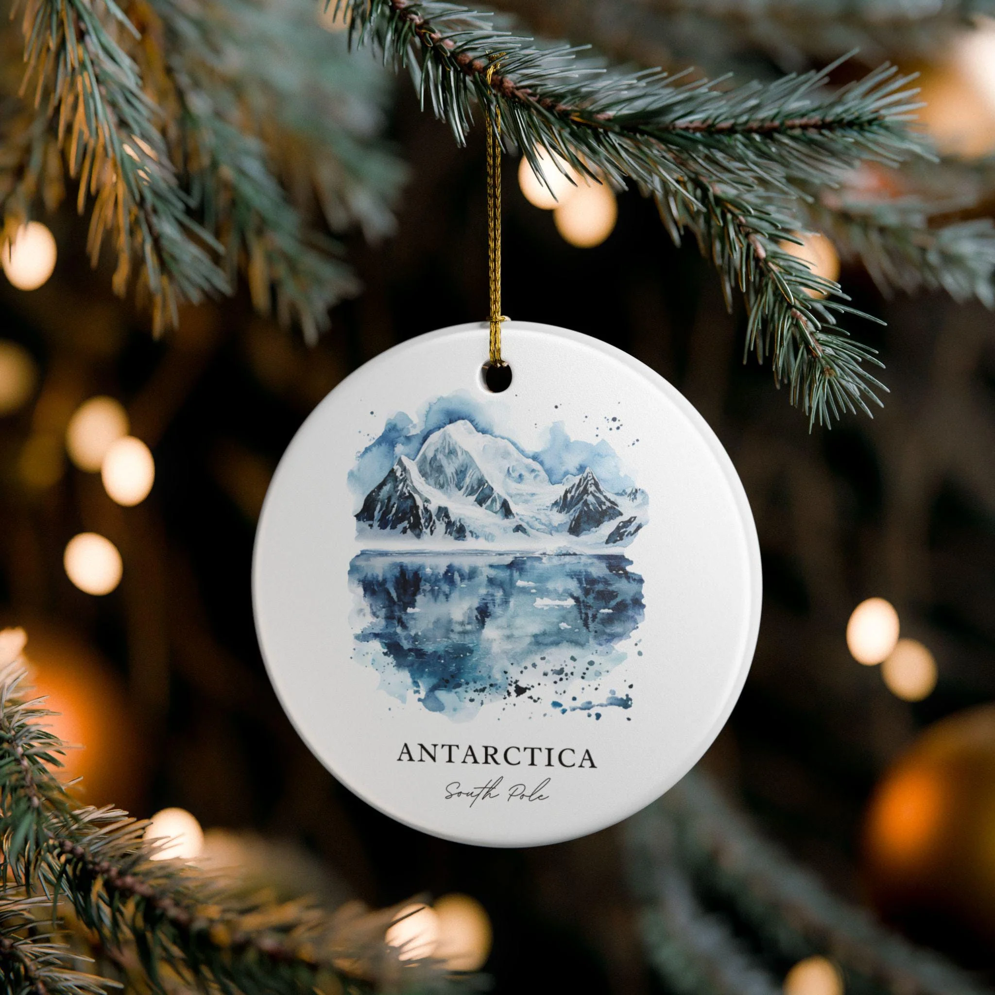 Antarctica Ornament: Unique Antarctica Souvenir, Antarctica Xmas Decor, and Authentic Antarctica Gift - Image 3