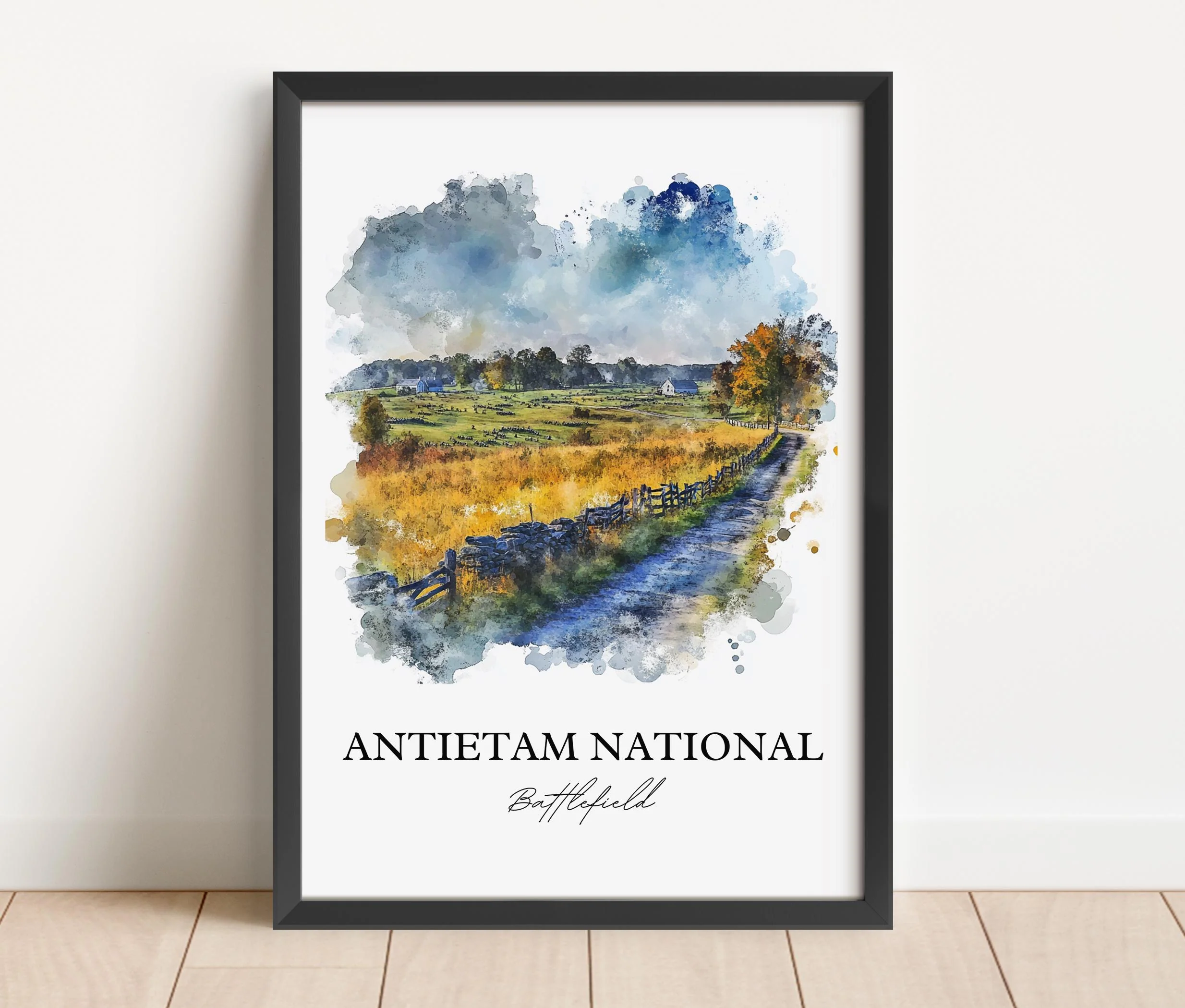 Antietam National Battlefield, Maryland – Watercolor Art Print