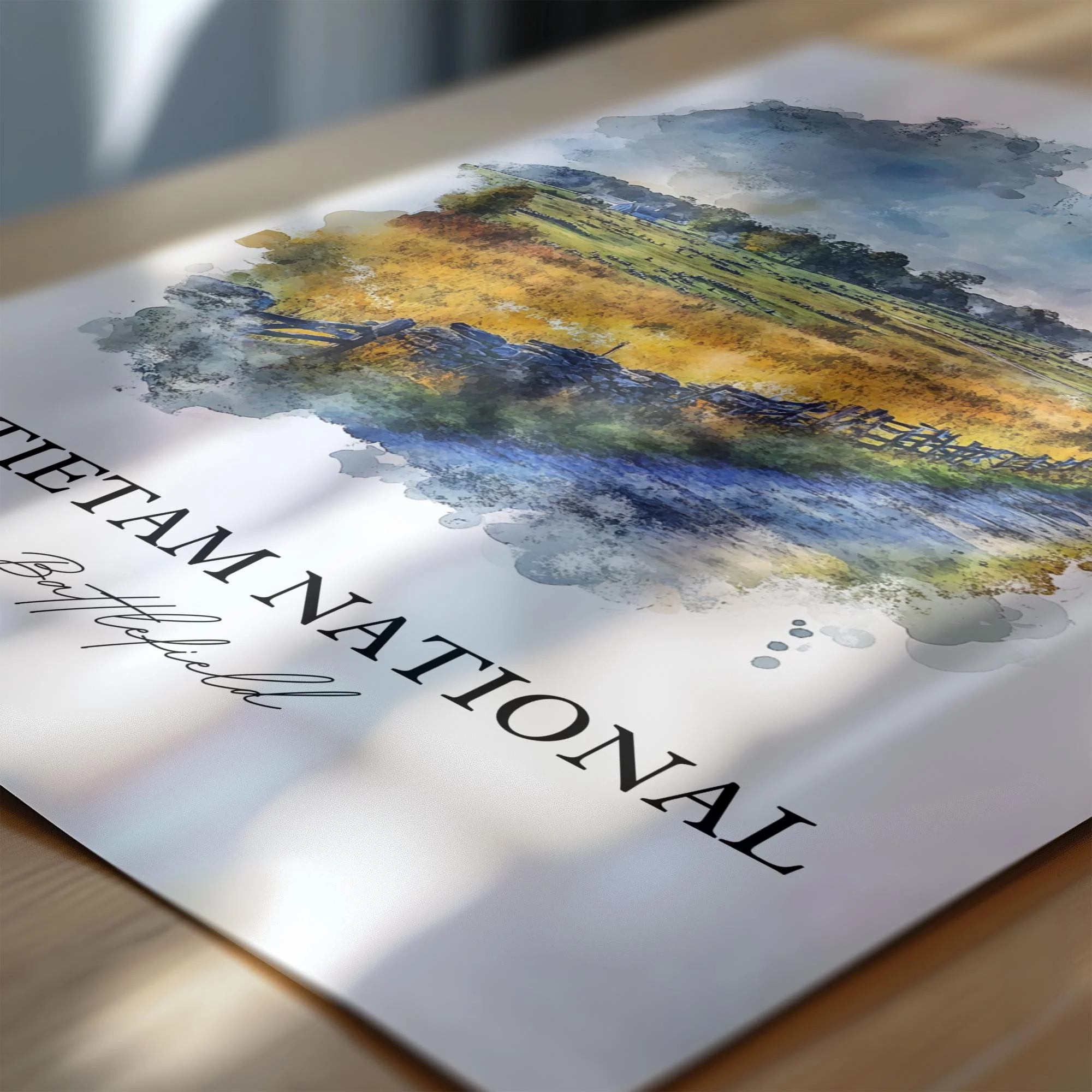 Antietam National Battlefield, Maryland – Watercolor Art Print - Image 2