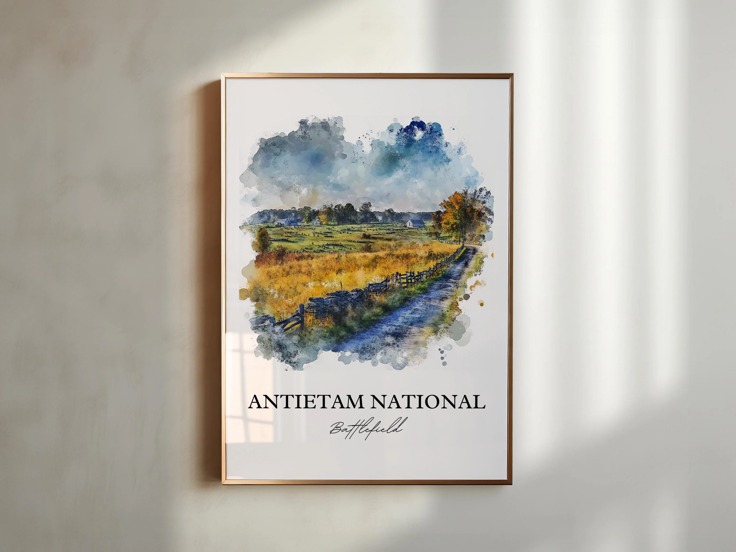 Antietam National Battlefield, Maryland – Watercolor Art Print - Image 3