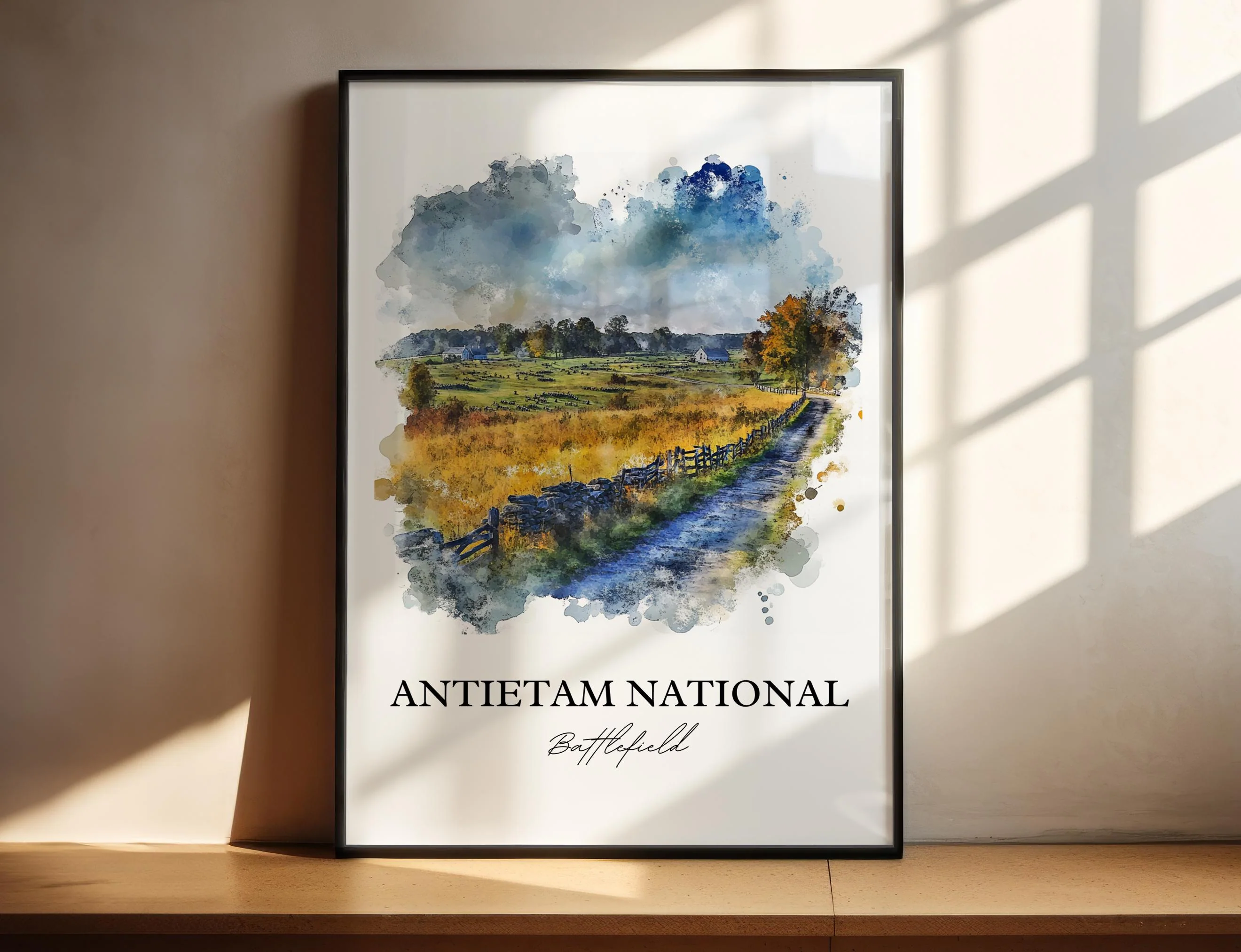 Antietam National Battlefield, Maryland – Watercolor Art Print - Image 4