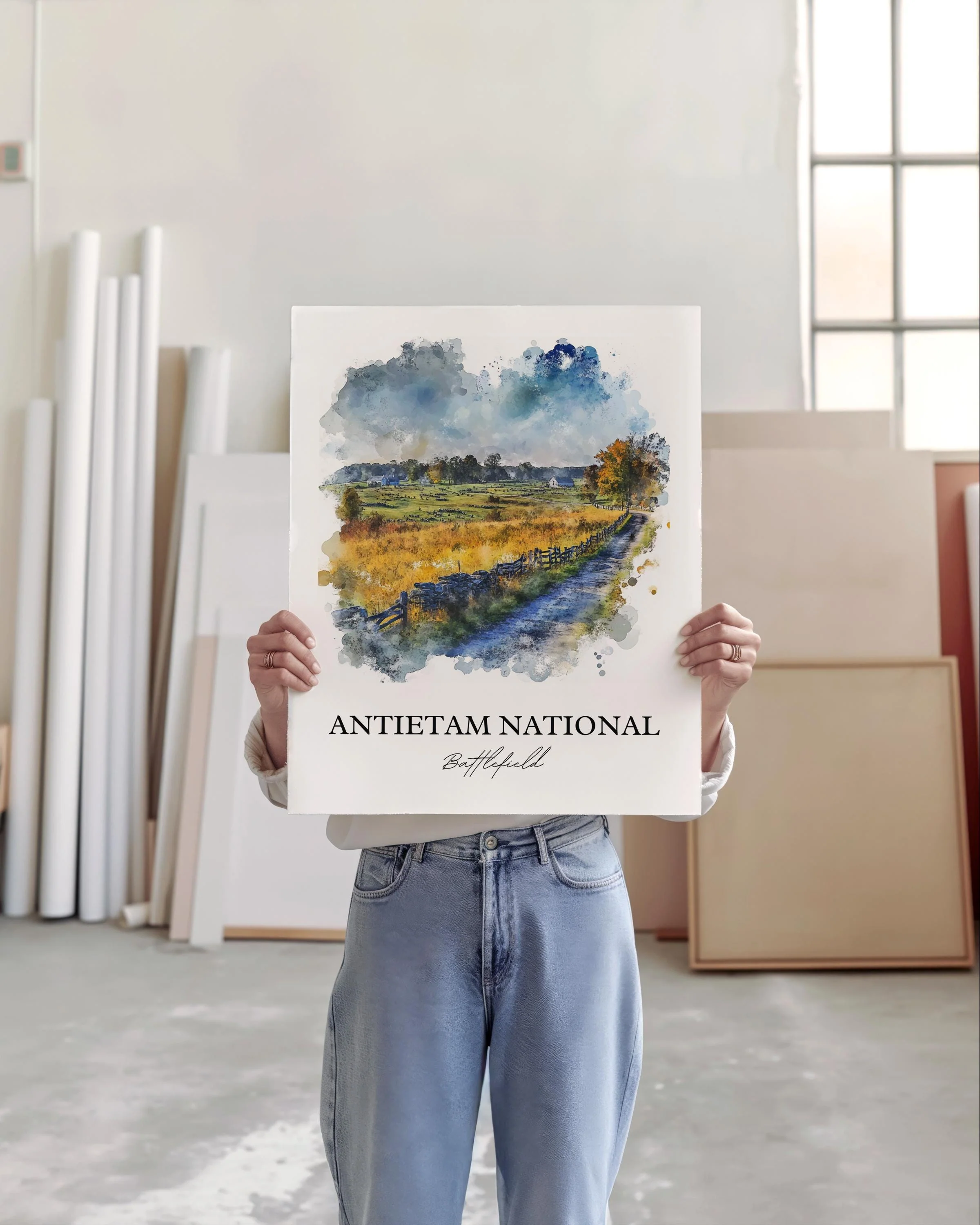 Antietam National Battlefield, Maryland – Watercolor Art Print - Image 6