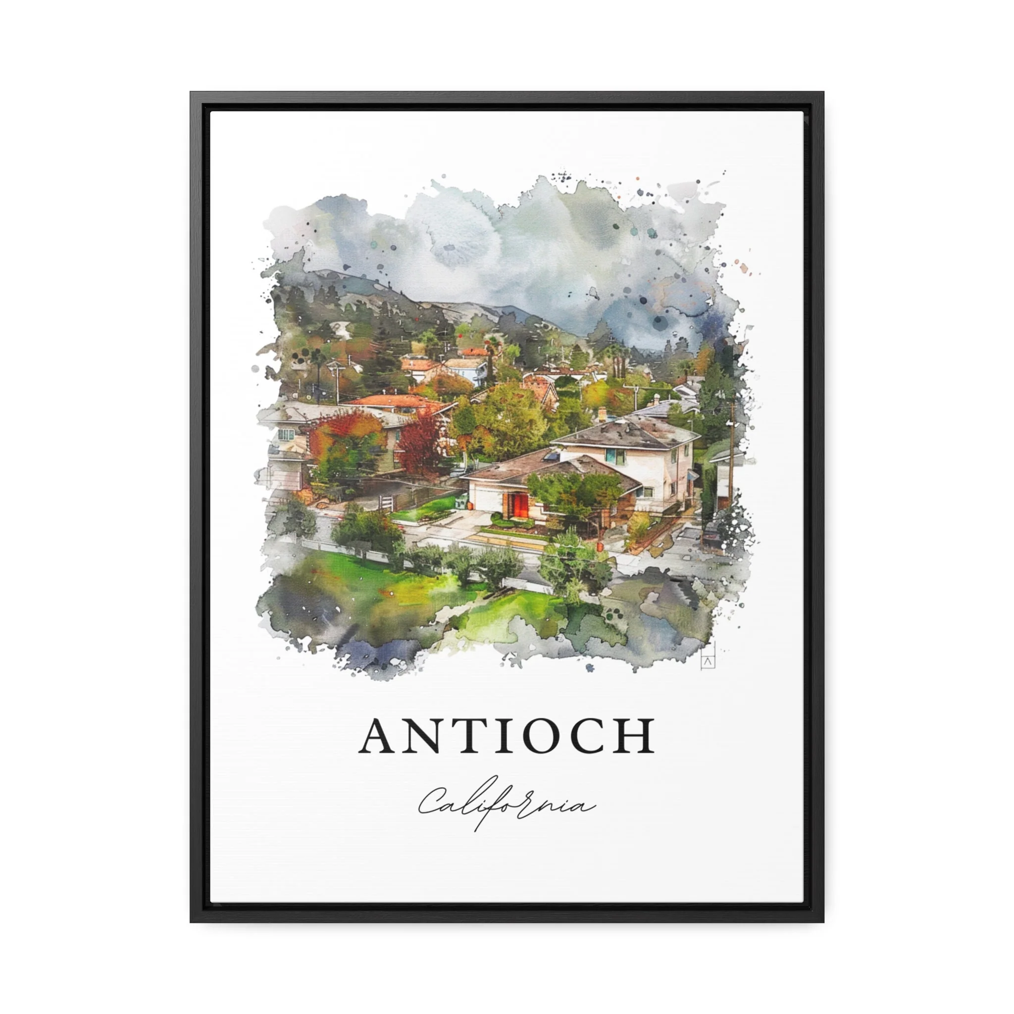 Antioch, California – Watercolor Art Print - Image 6