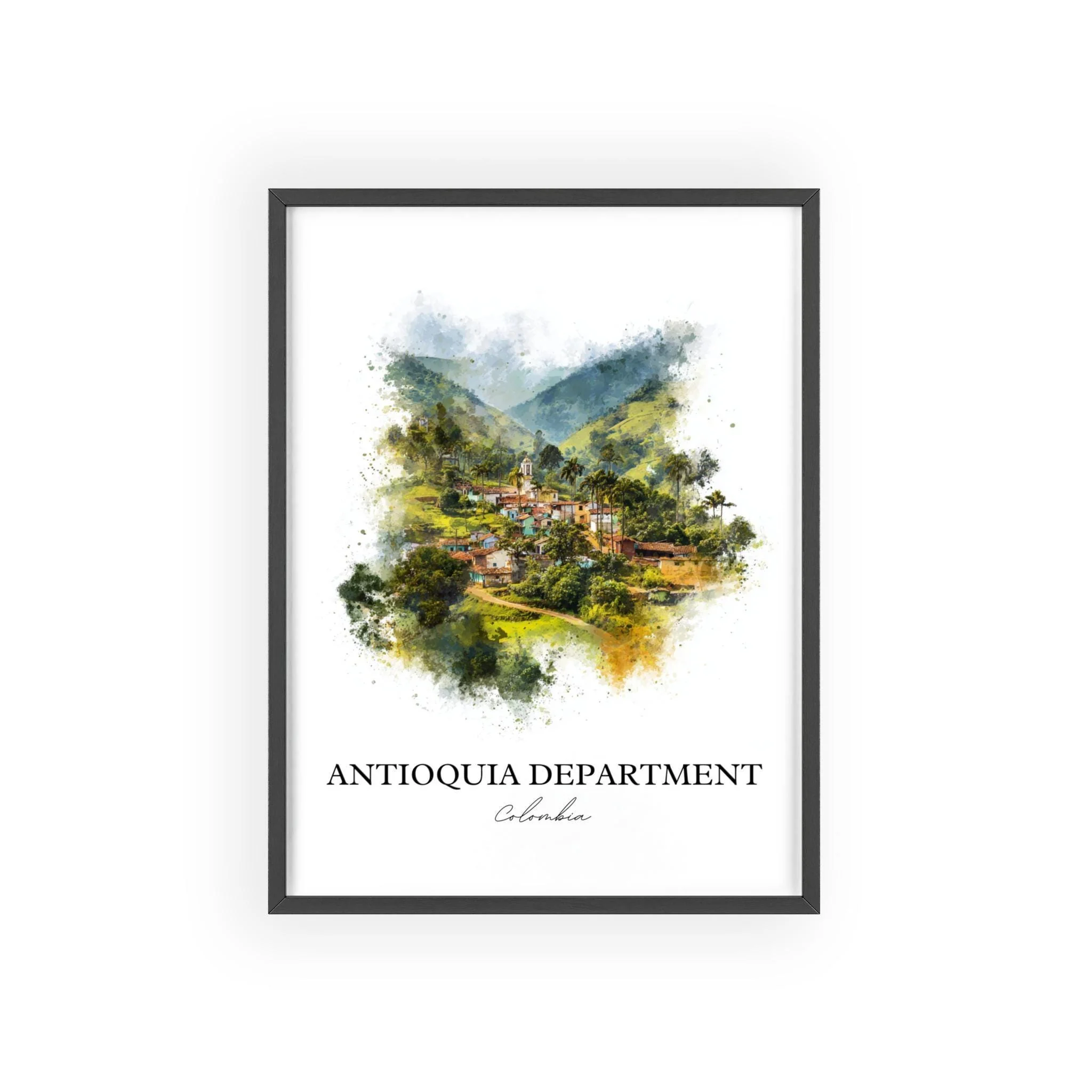 Antioquia, Colombia – Watercolor Art Print - Image 7