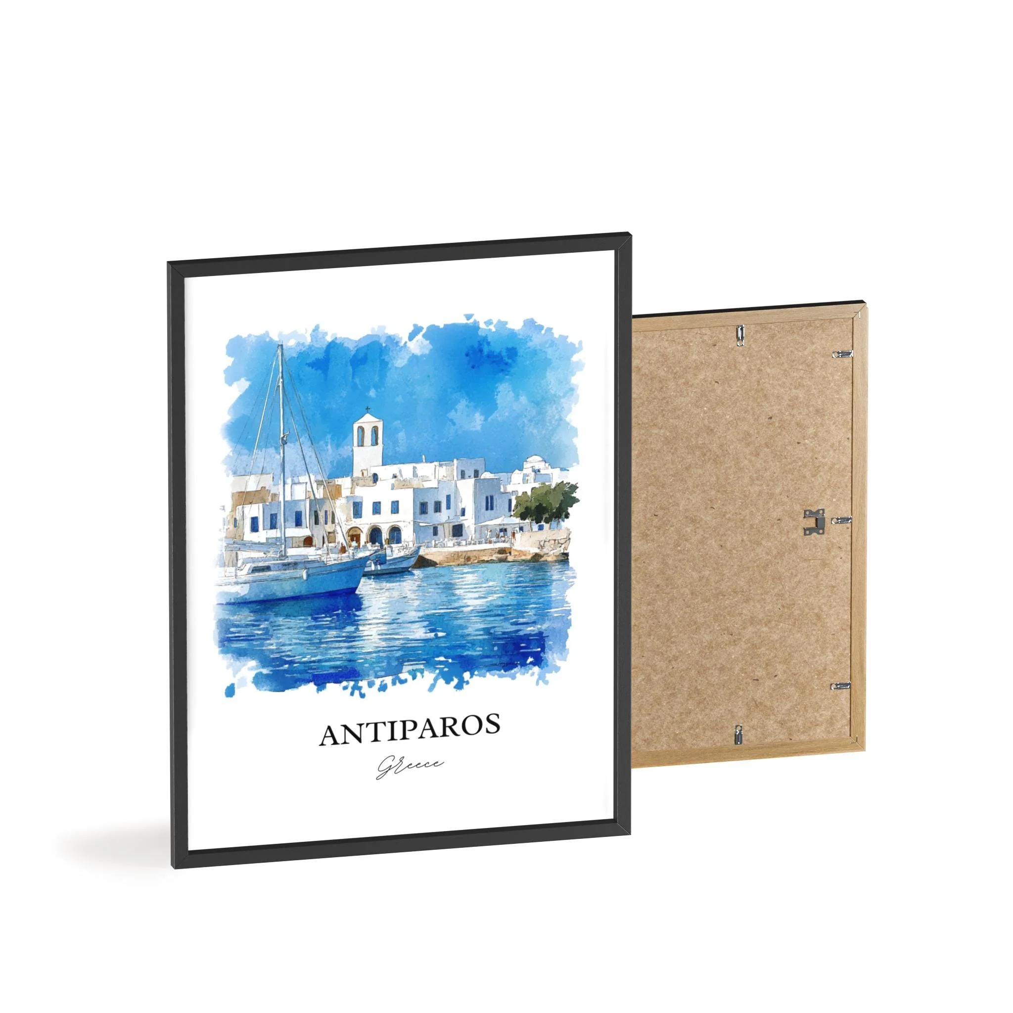 Antiparos, Greece – Watercolor Art Print - Image 8