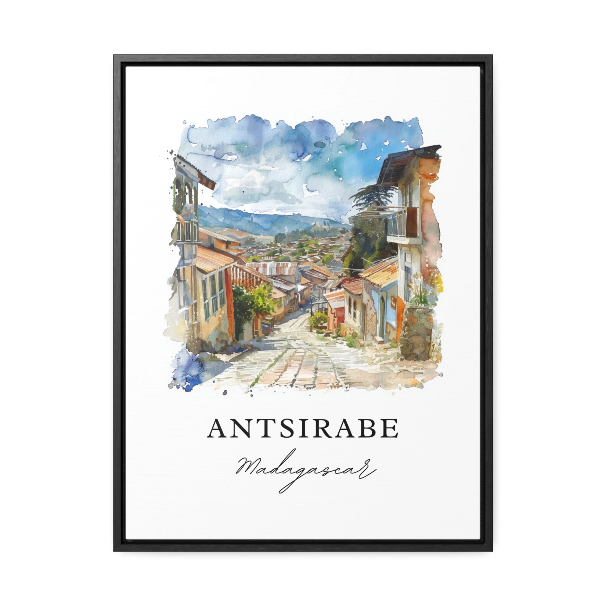Antsirabe, Madagascar – Watercolor Art Print - Image 5