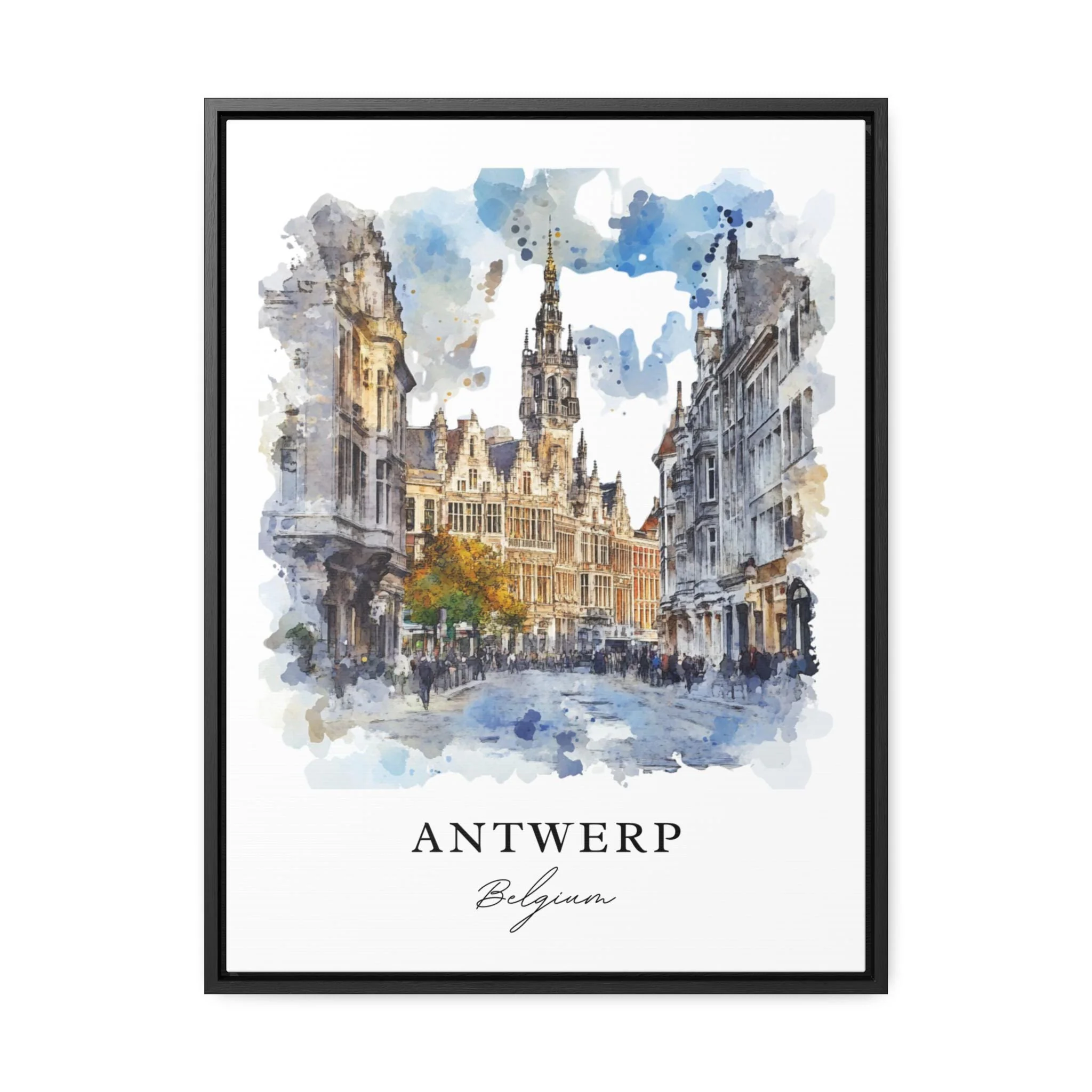 Antwerp, Belgium – Watercolor Art Print - Image 6