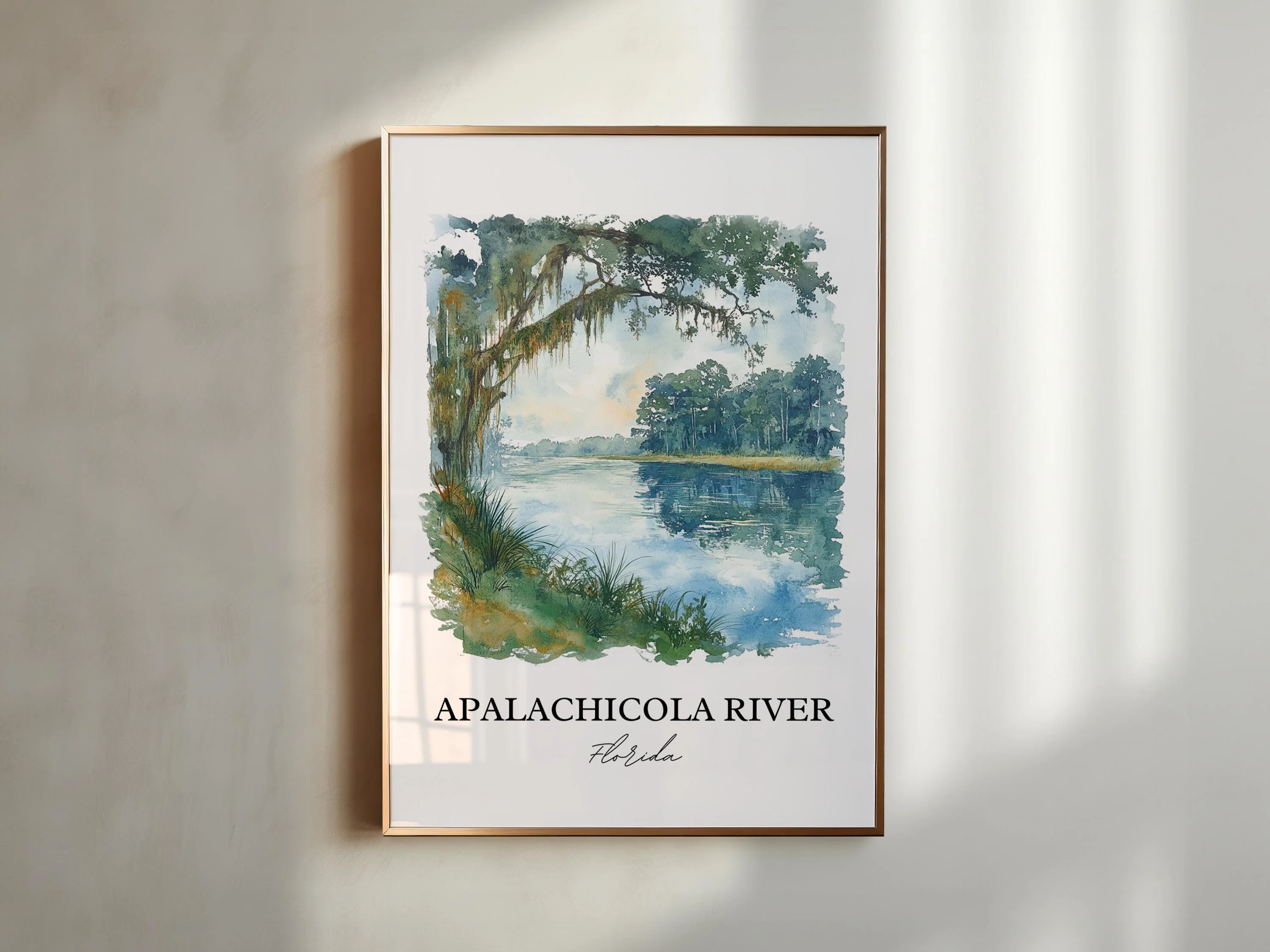 Apalachicola River, USA – Watercolor Art Print - Image 3