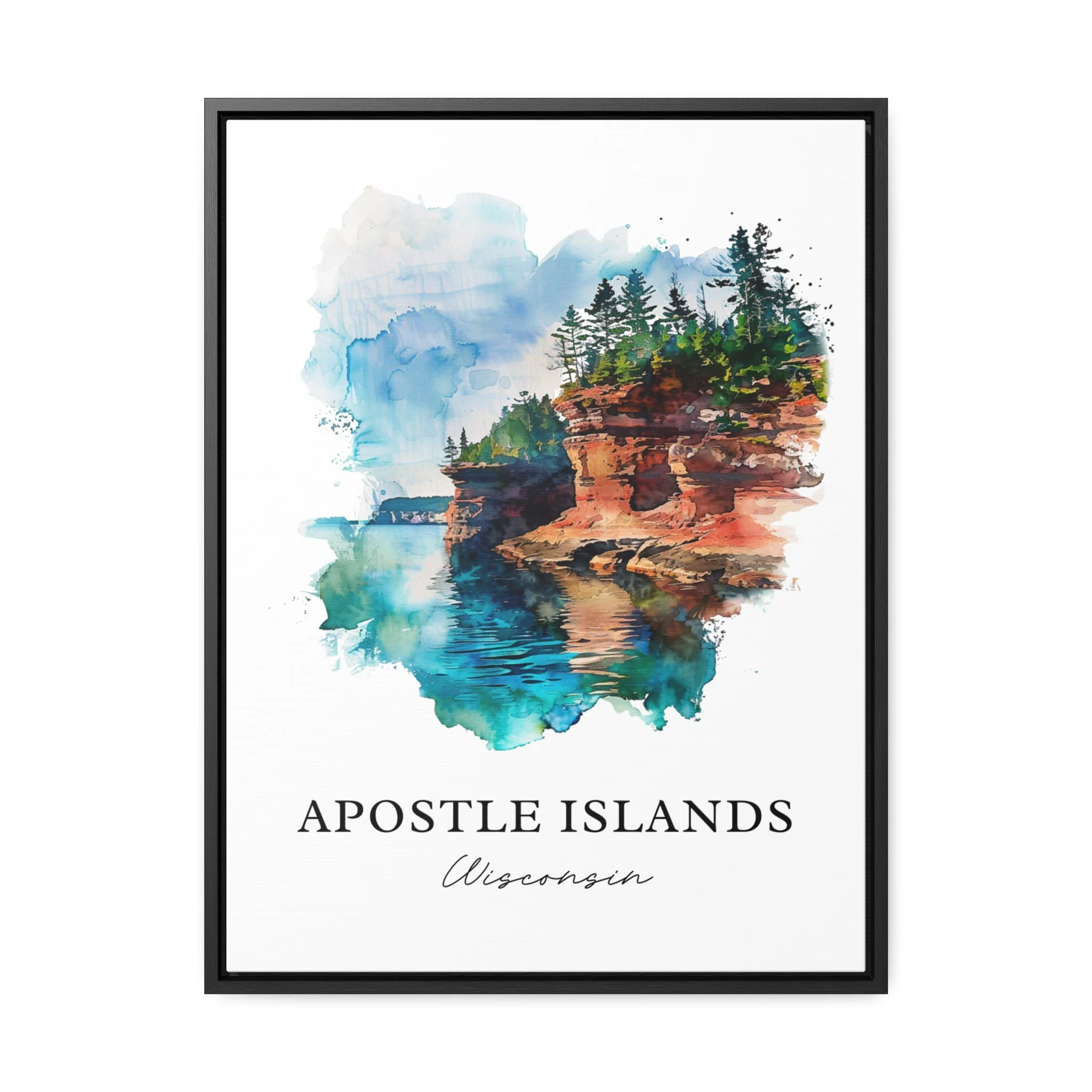 Apostle Islands, Wisconsin – Watercolor Art Print - Image 5