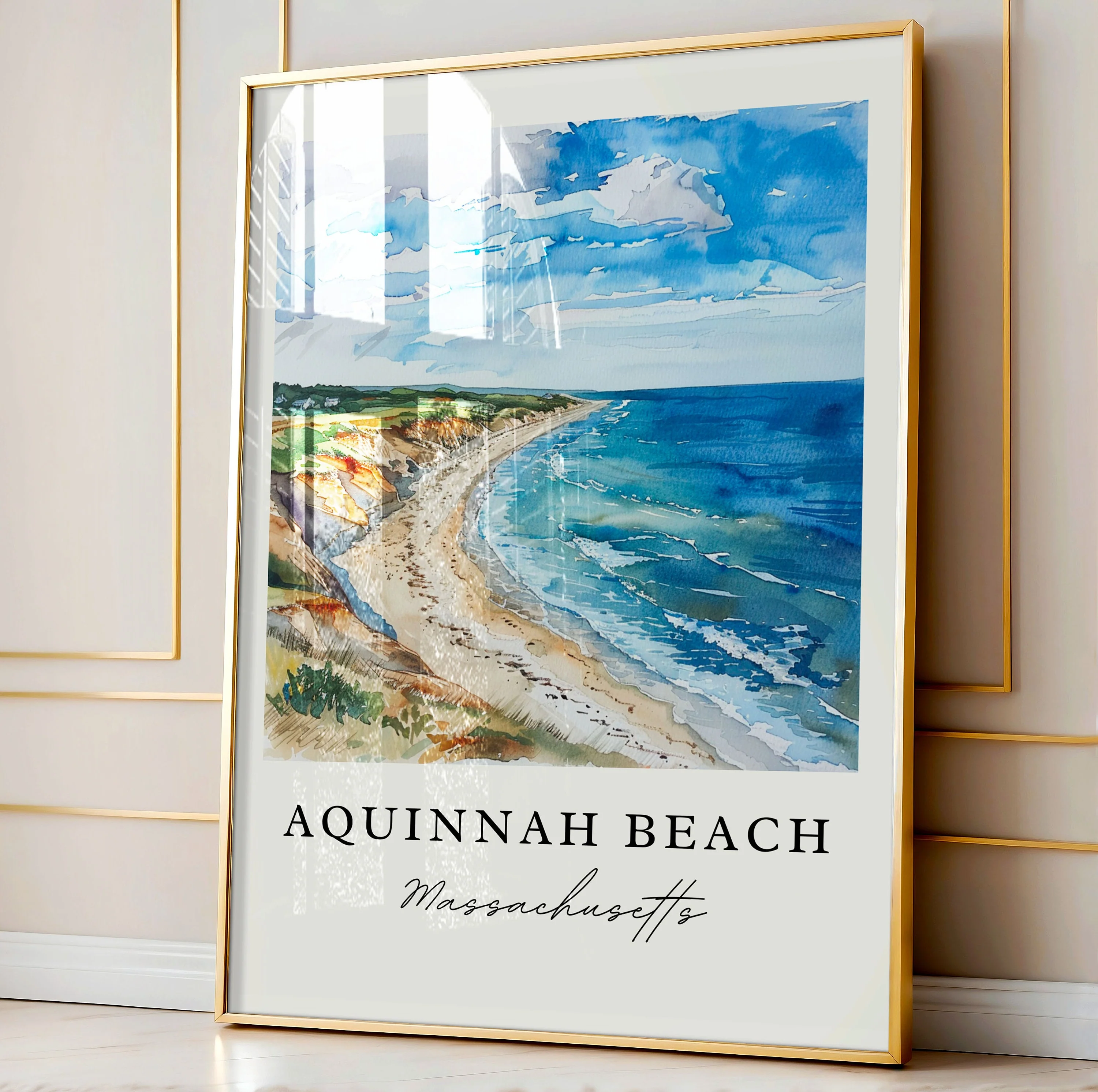Aquinnah, Massachusetts – Watercolor Art Print - Image 4