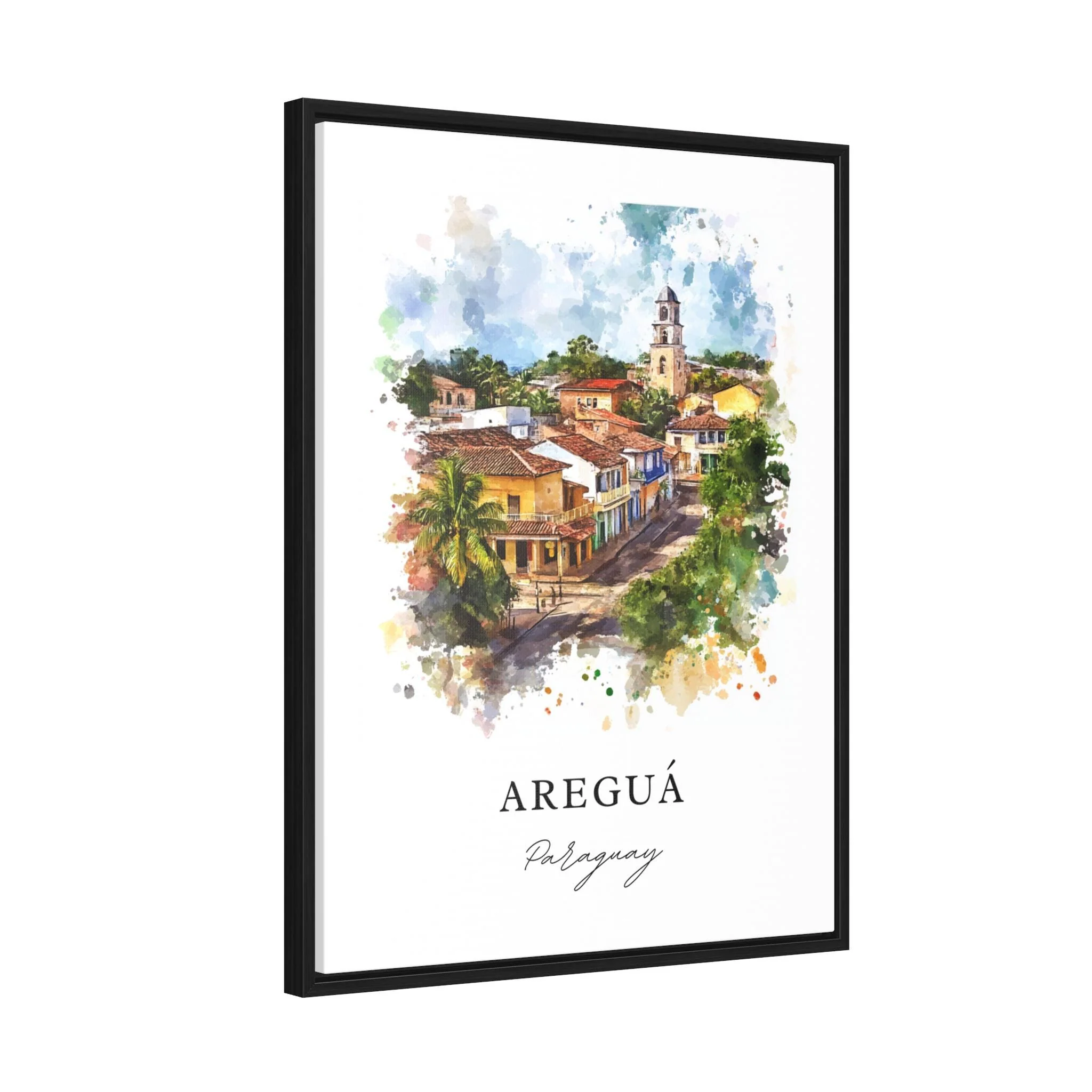 Aregua, Paraguay – Watercolor Art Print - Image 7