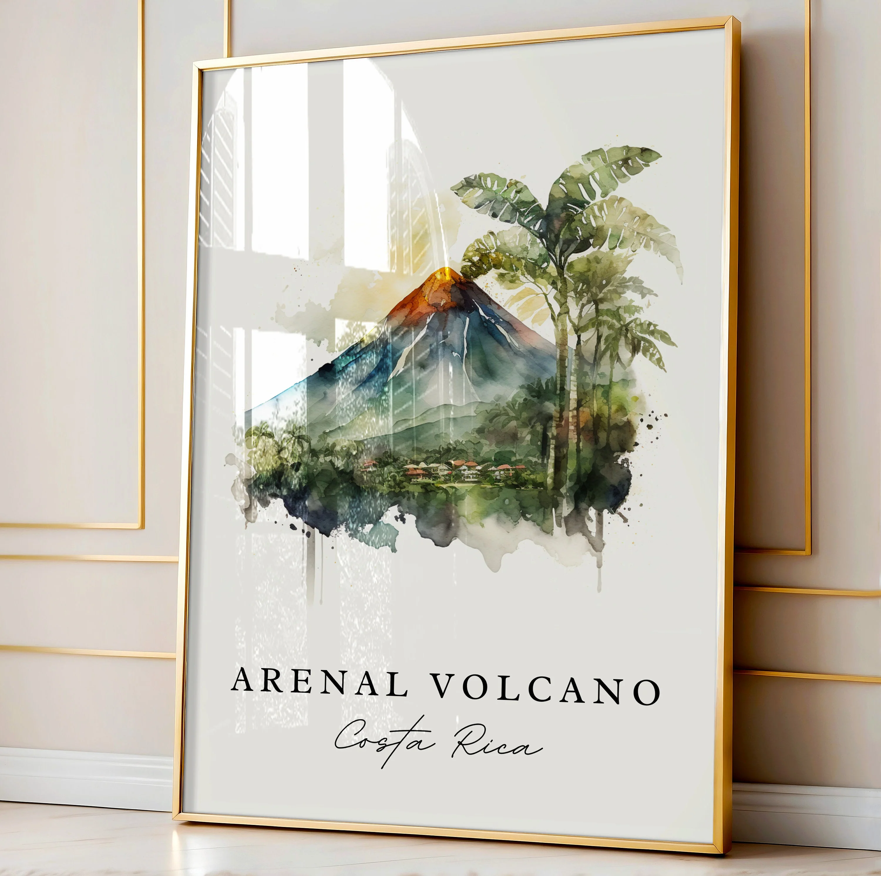 Arenal Volcano, Costa Rica – Watercolor Art Print - Image 4