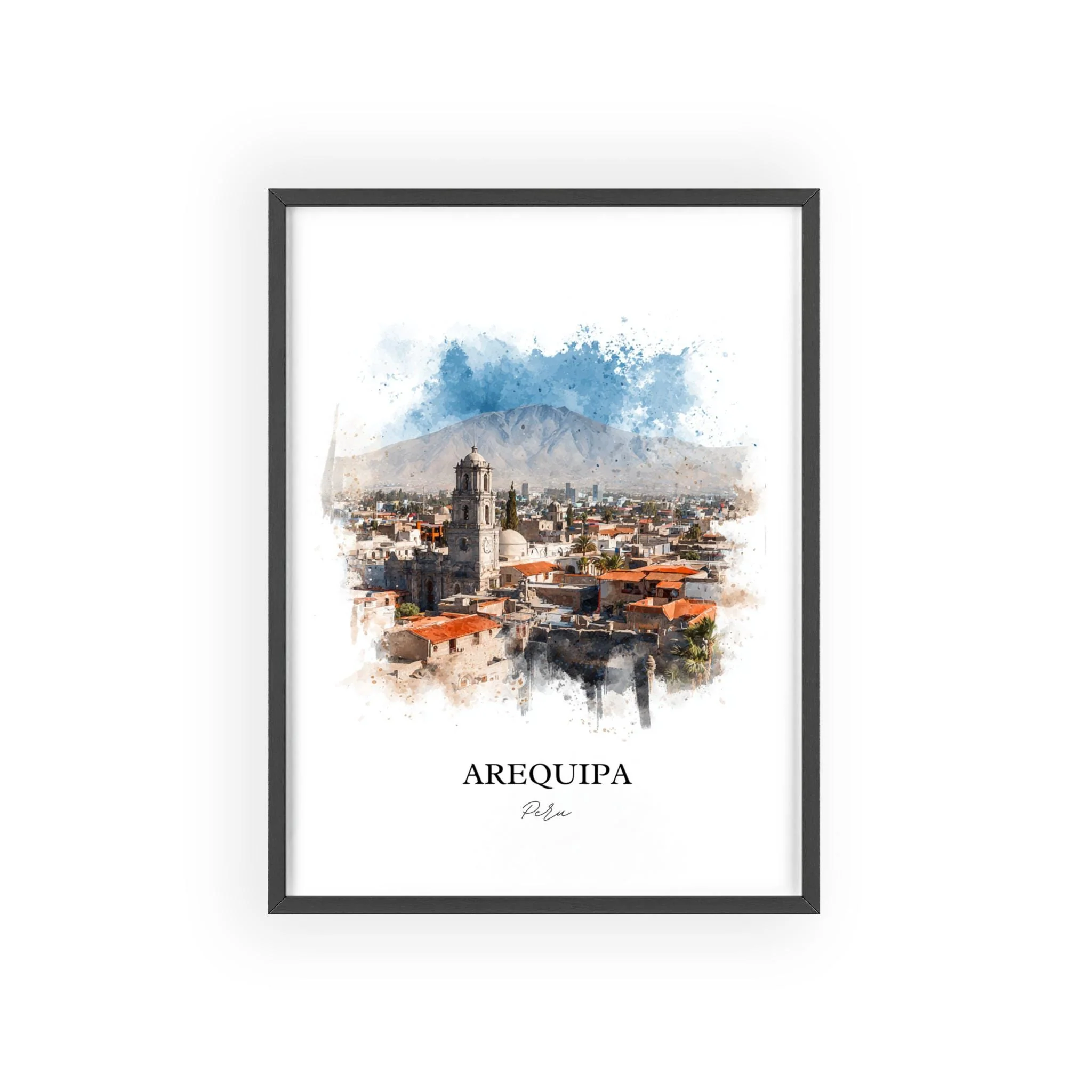Arequipa, Peru – Watercolor Art Print - Image 10
