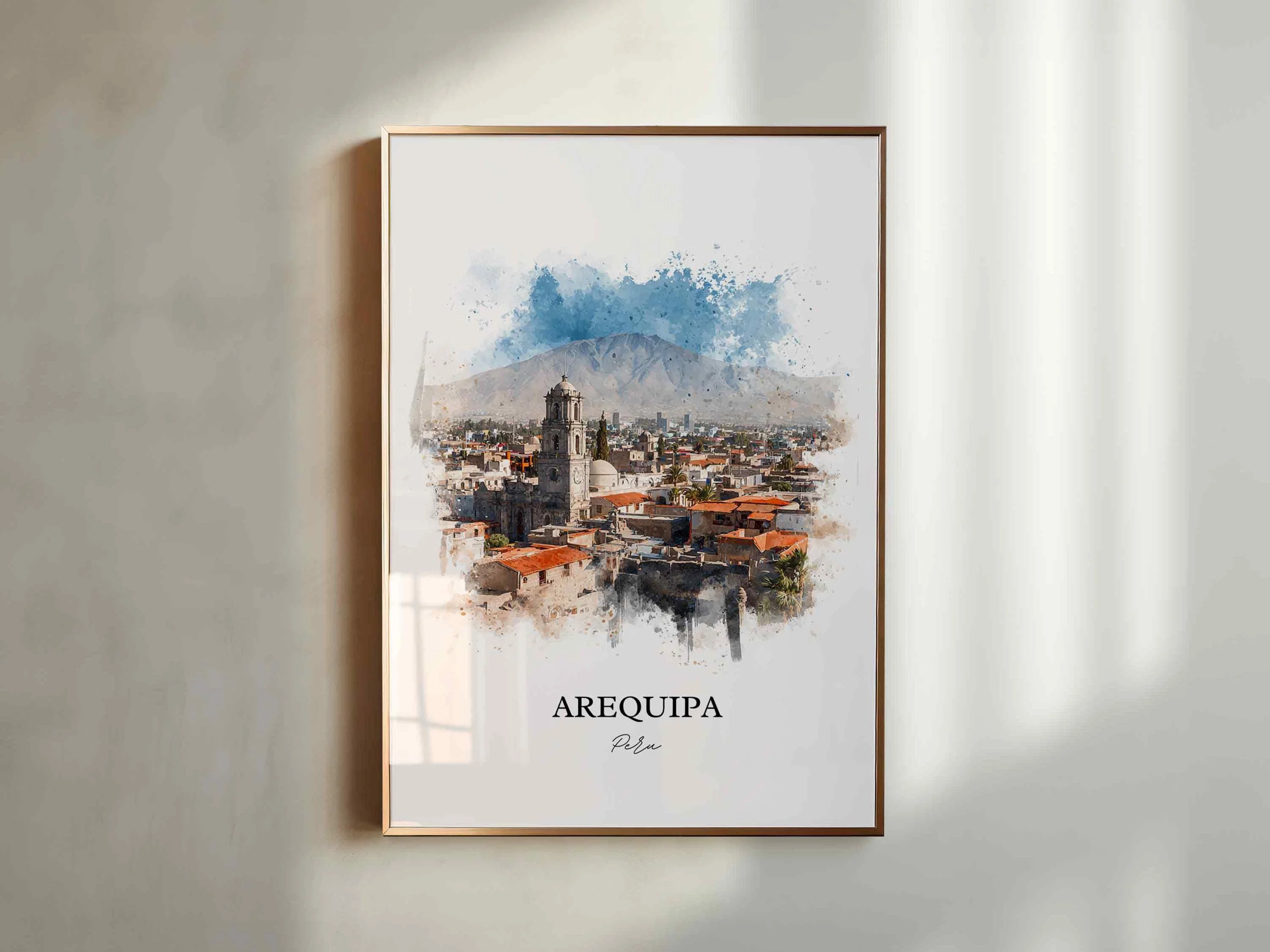 Arequipa, Peru – Watercolor Art Print - Image 6