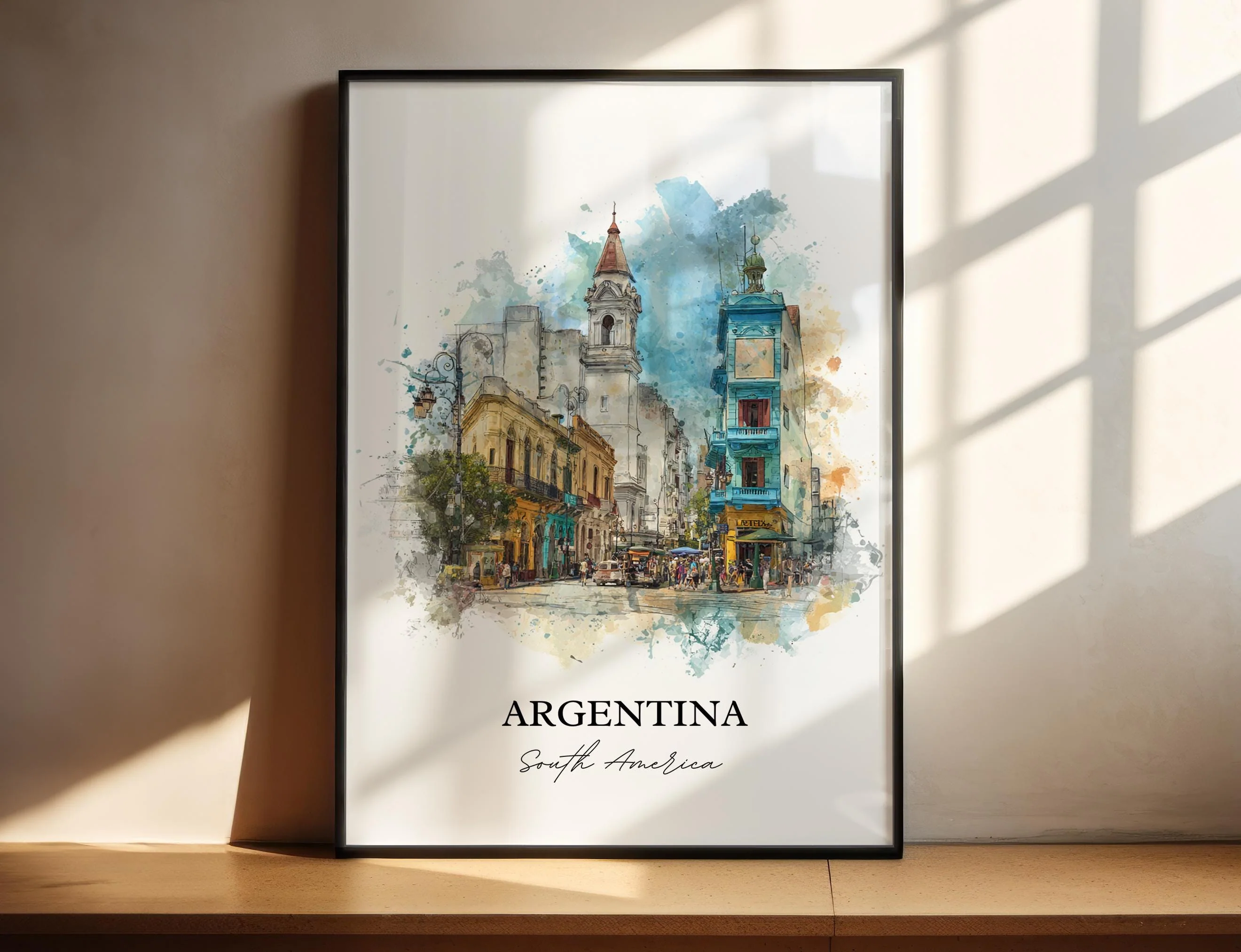 Argentina, Argentina – Watercolor Art Print