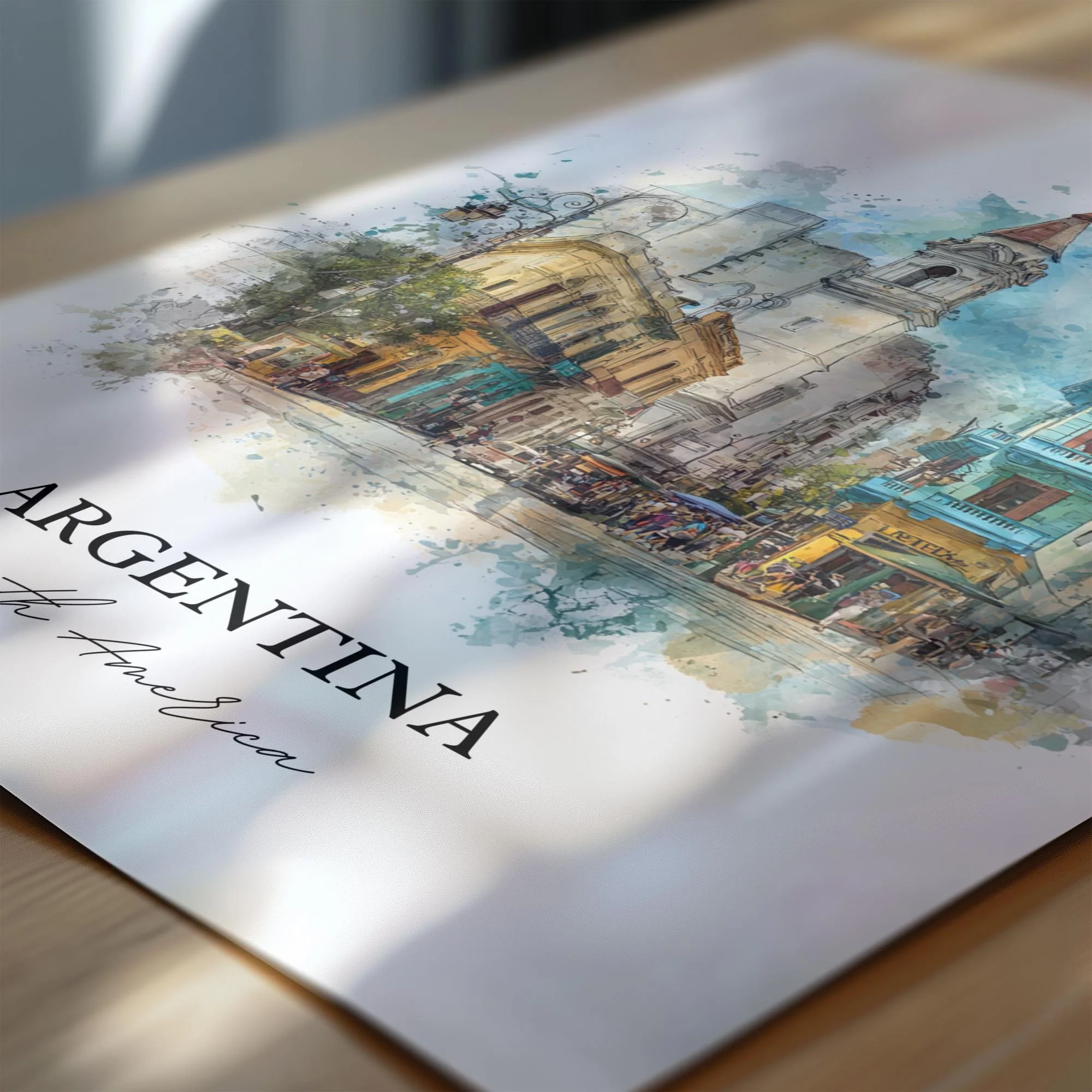 Argentina, Argentina – Watercolor Art Print - Image 2