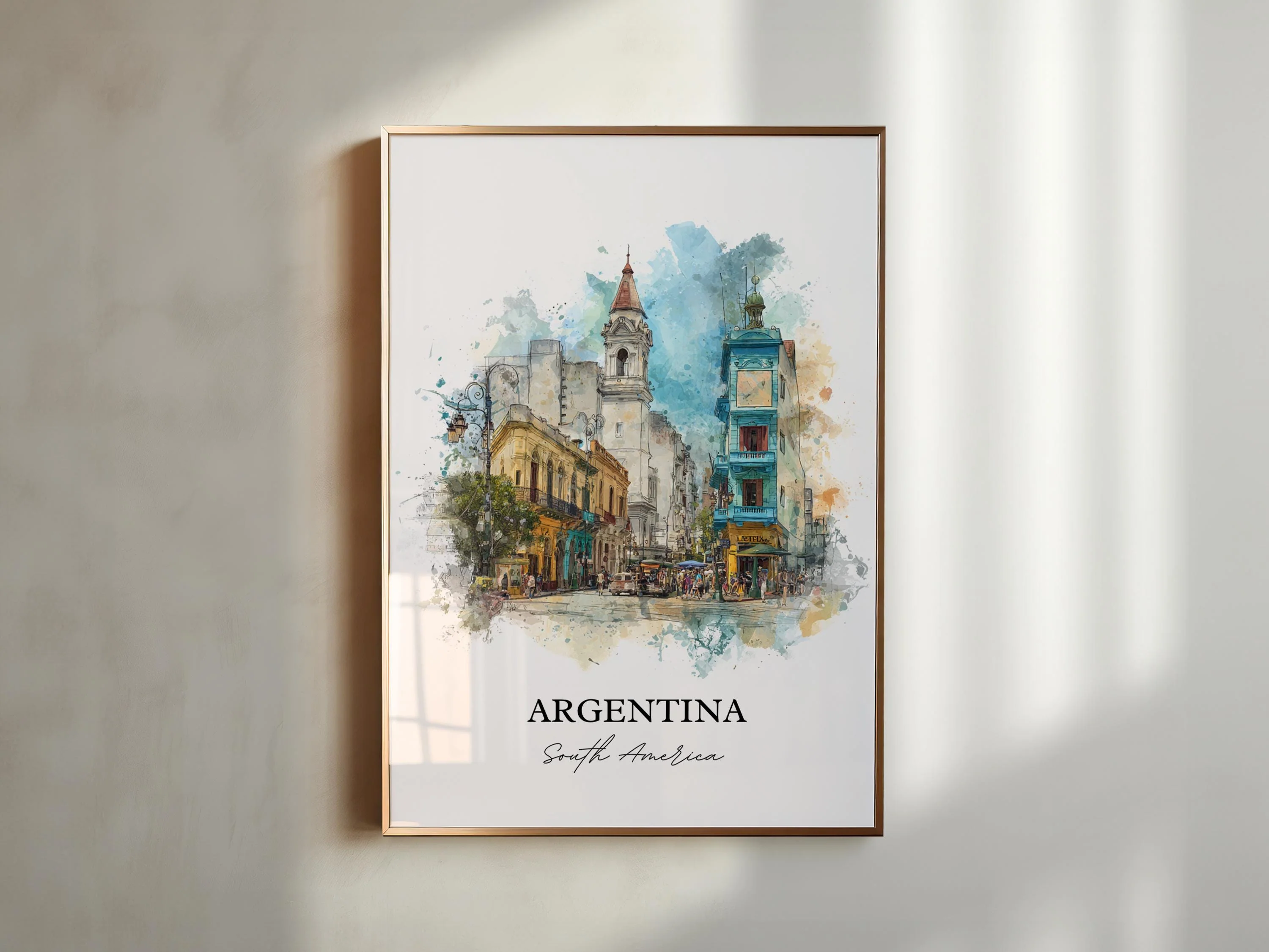 Argentina, Argentina – Watercolor Art Print - Image 3