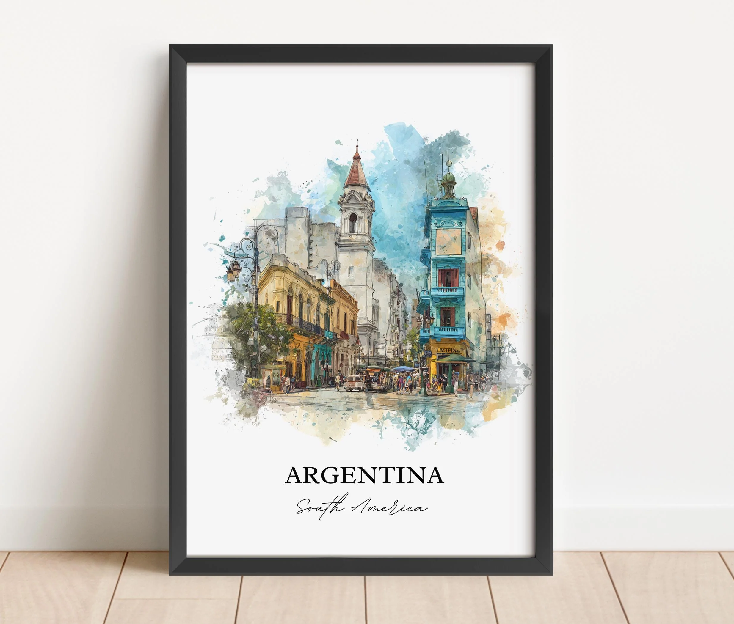 Argentina, Argentina – Watercolor Art Print - Image 4