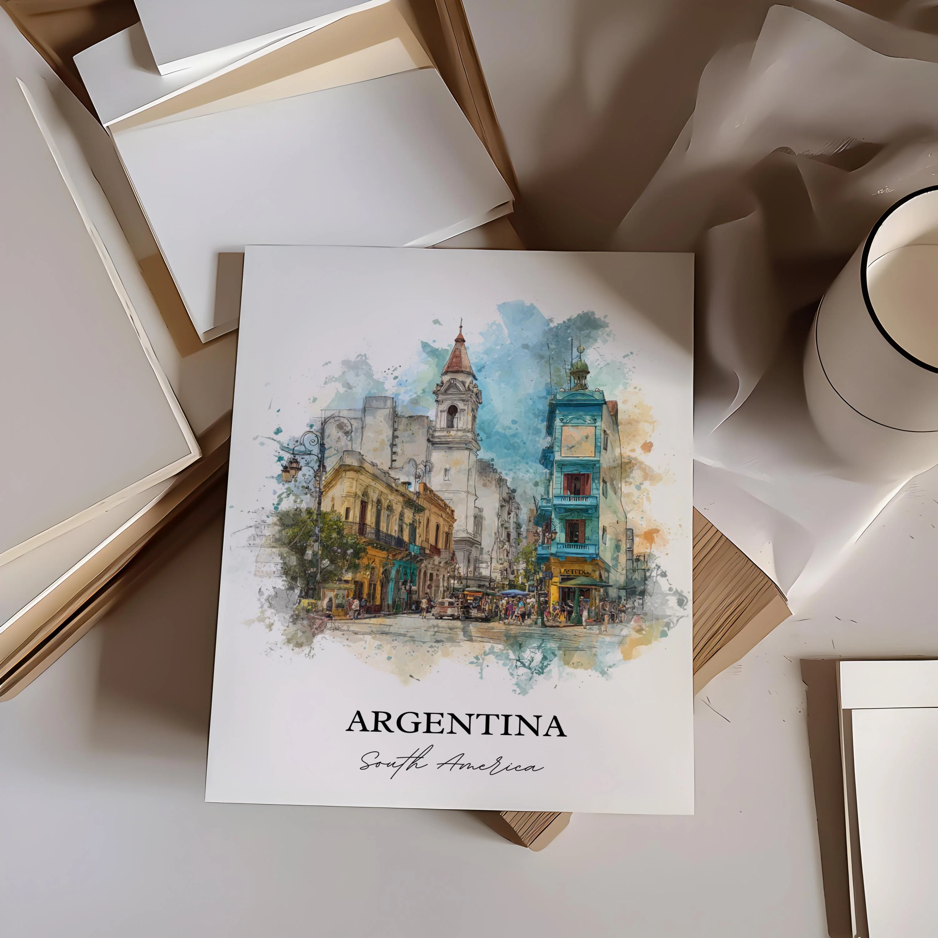 Argentina, Argentina – Watercolor Art Print - Image 6