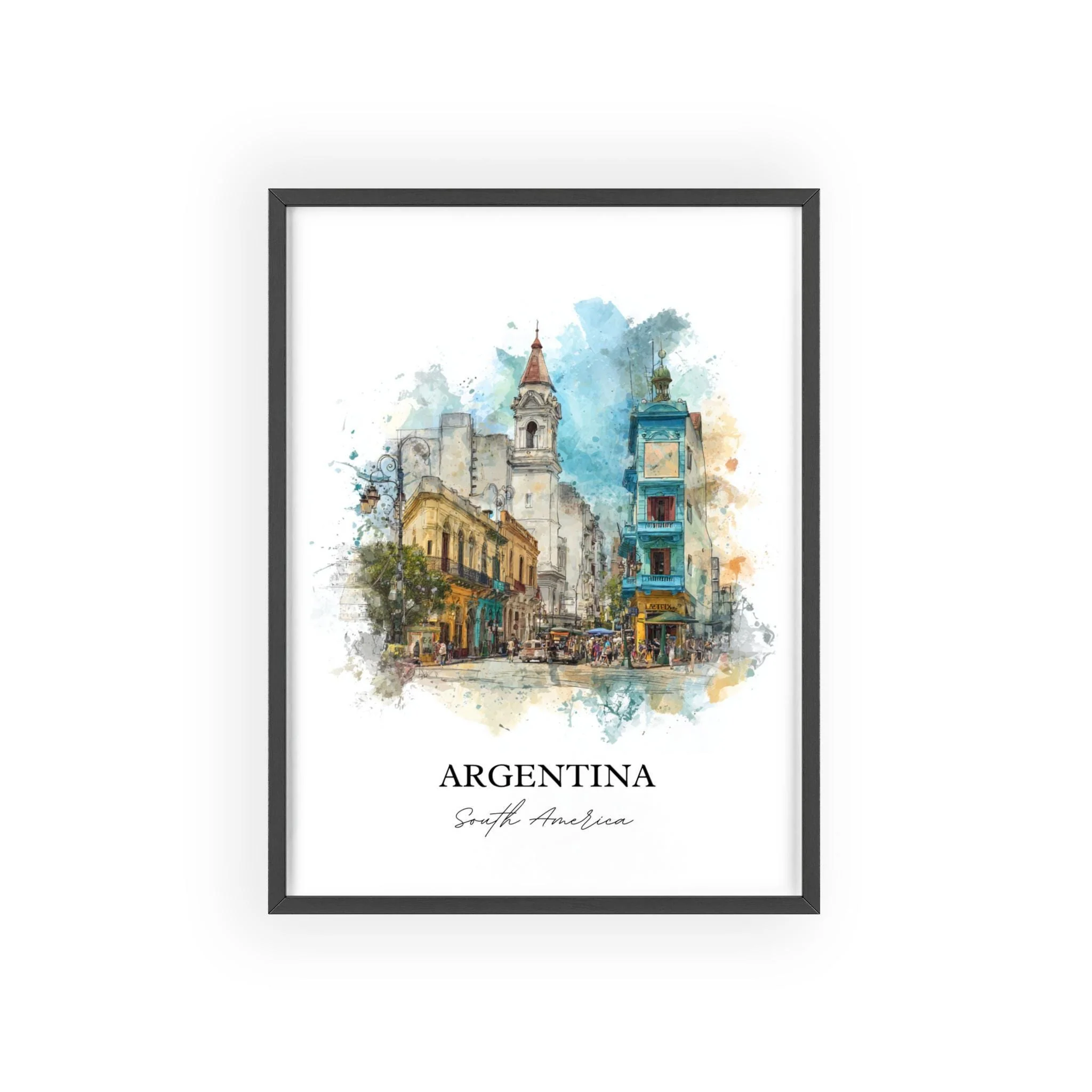 Argentina, Argentina – Watercolor Art Print - Image 7